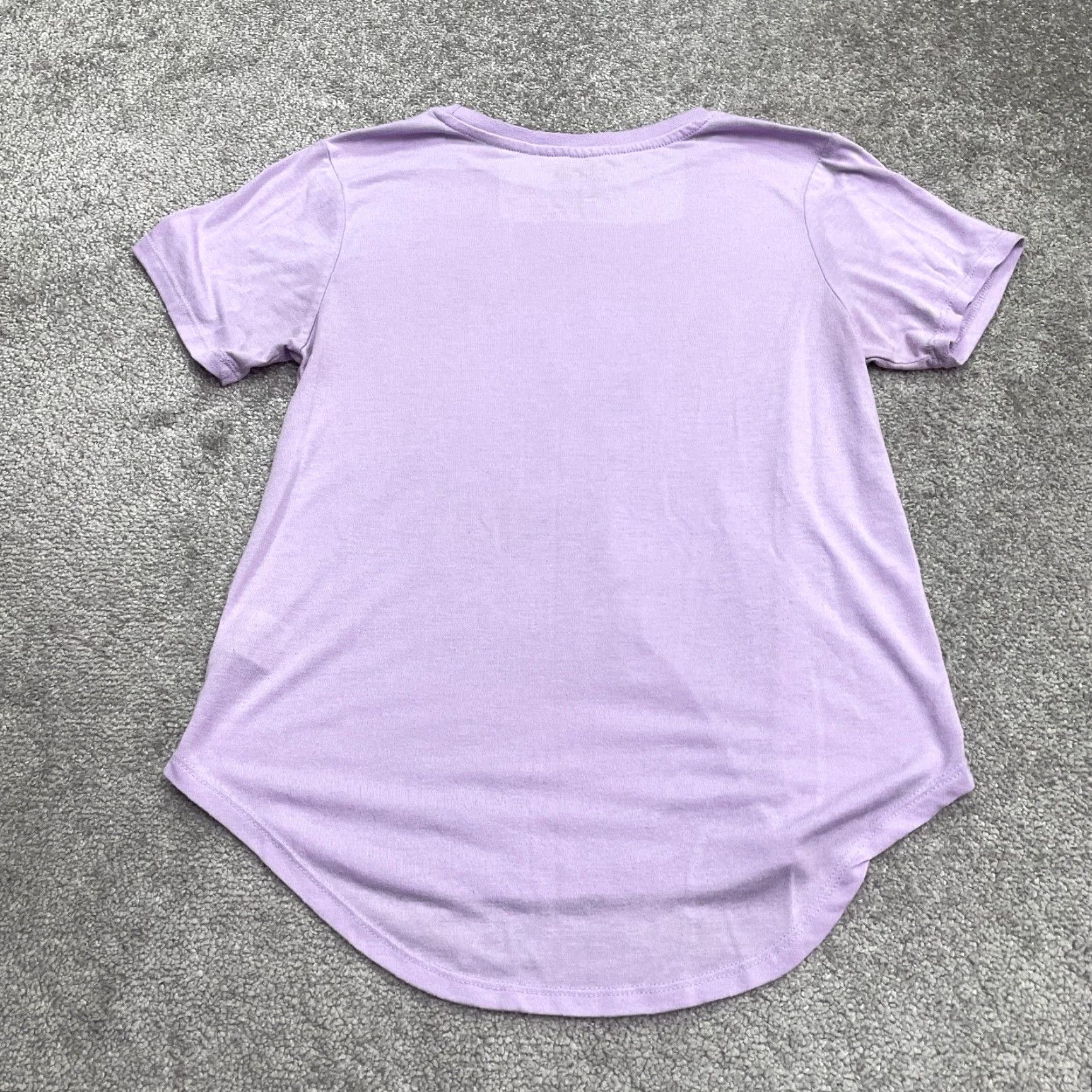 Disney Disney Stitch Ohana Means Family Graphic T-Shirt Juniors L Purple Casual Tee Womens Regular Cotton Blend Short Sleeve Crew Neck Size L / US 10 / IT 46 - 2 Thumbnail