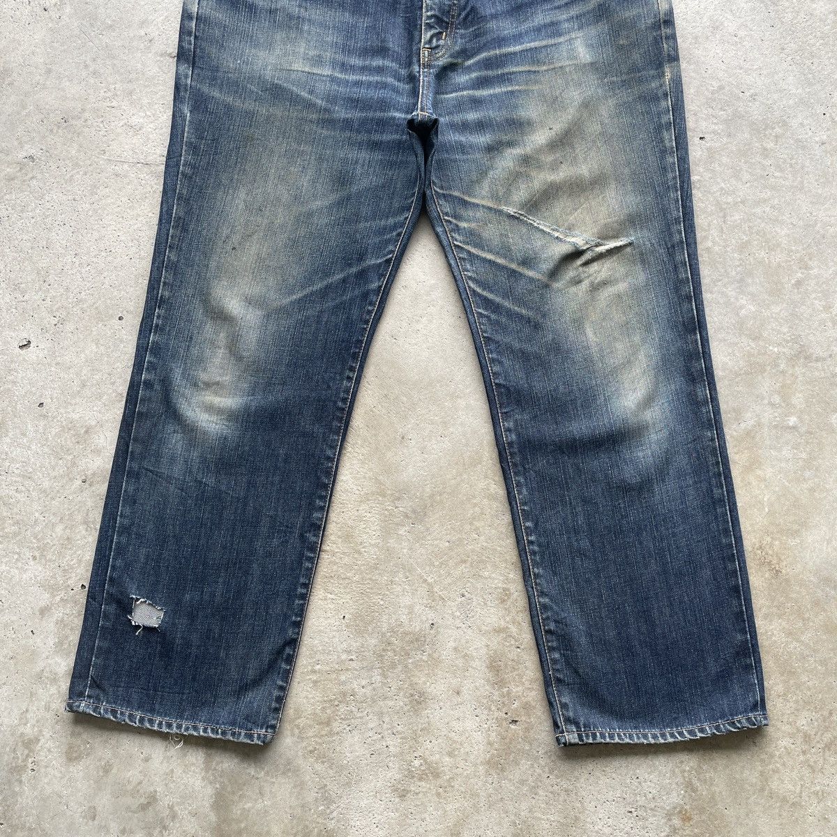 Edwin W38💥 Vintage Edwin Rusty Jeans Faded Denim Distressed Pants Size US 38 / EU 54 - 4 Thumbnail