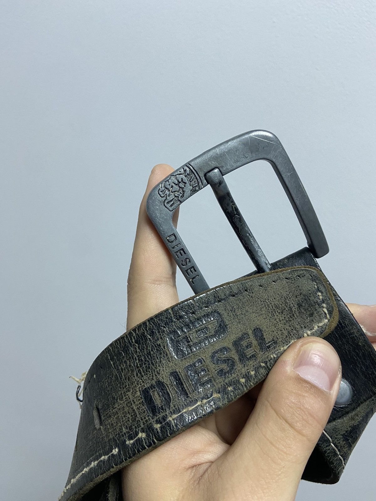 Diesel × Vintage Diesel Belt Vintage Avant Garde small Logo monogram Size ONE SIZE - 2 Thumbnail