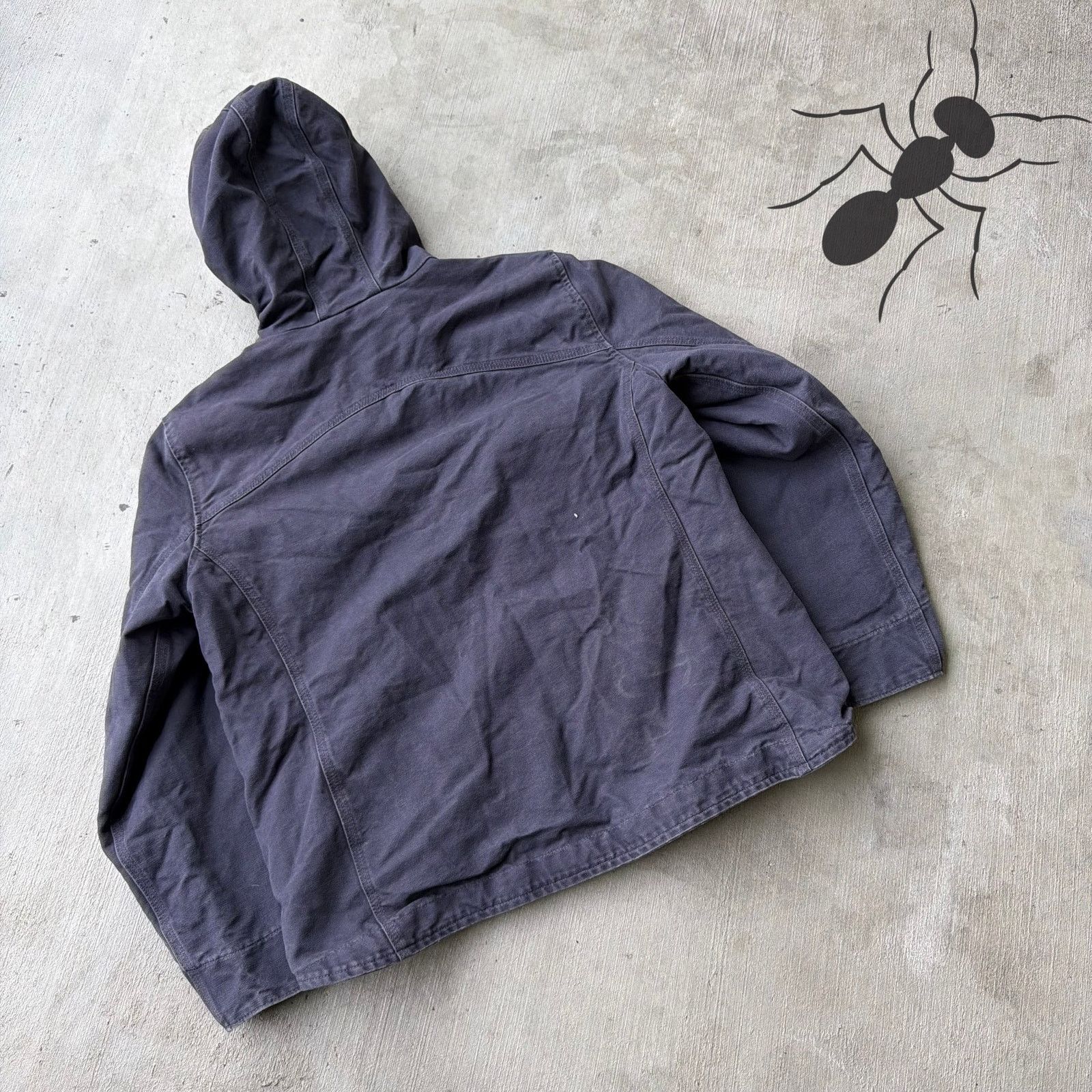 Carhartt × Vintage Carhartt WOMENS purple Sherpa hooded work wear jacket Size US L / EU 52-54 / 3 - 5 Thumbnail
