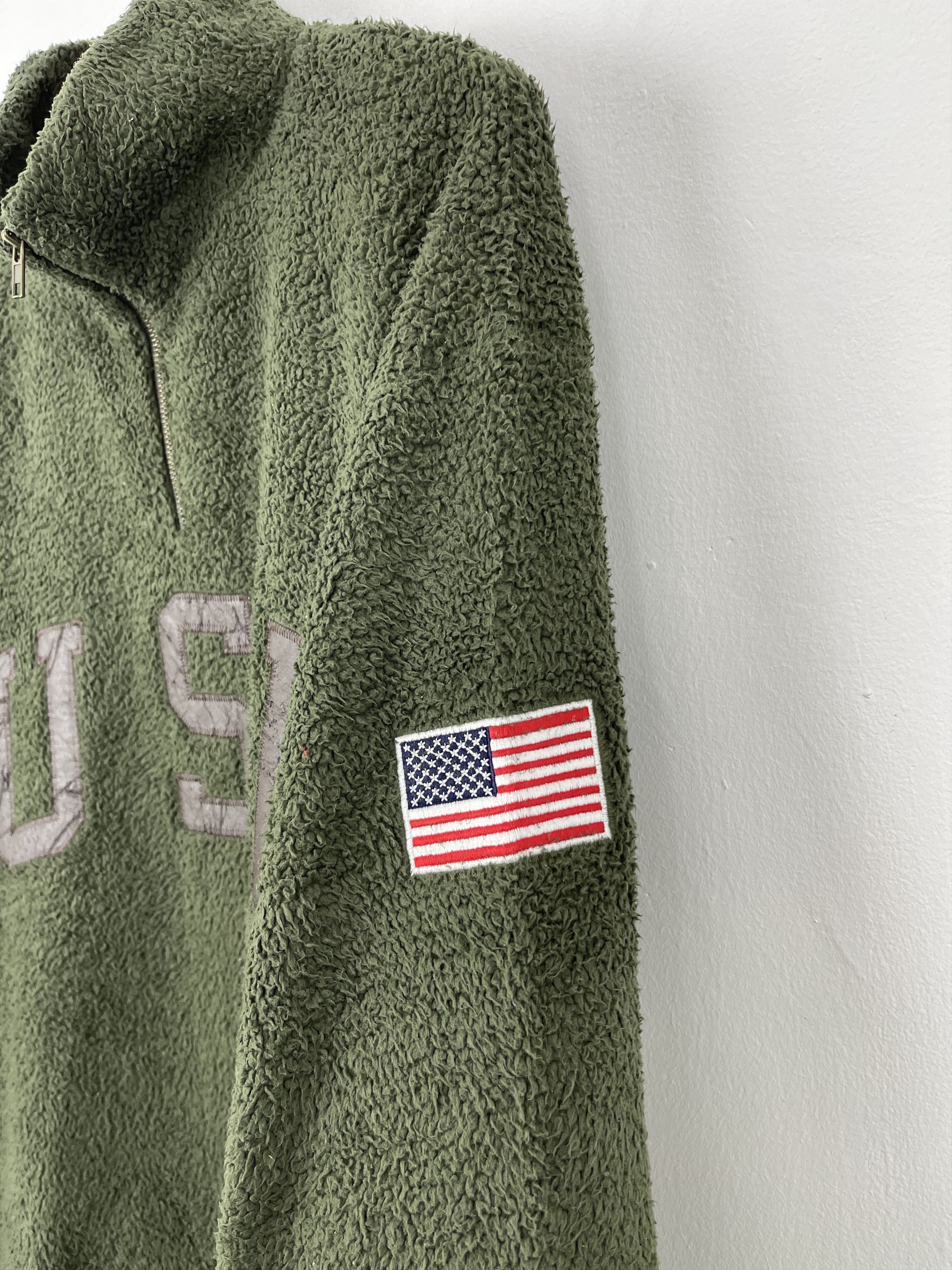 Japanese Brand Vtg Big Hand USA Embroidered Fleece Colour Jacket JA0011 Size US L / EU 52-54 / 3 - 7 Thumbnail