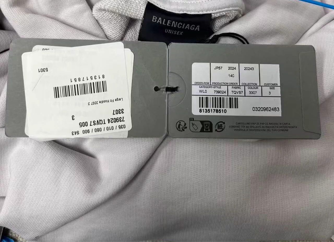 Balenciaga Balenciaga logo hoodie oversized unisex white 3 Size S / US 4 / IT 40 - 4 Thumbnail