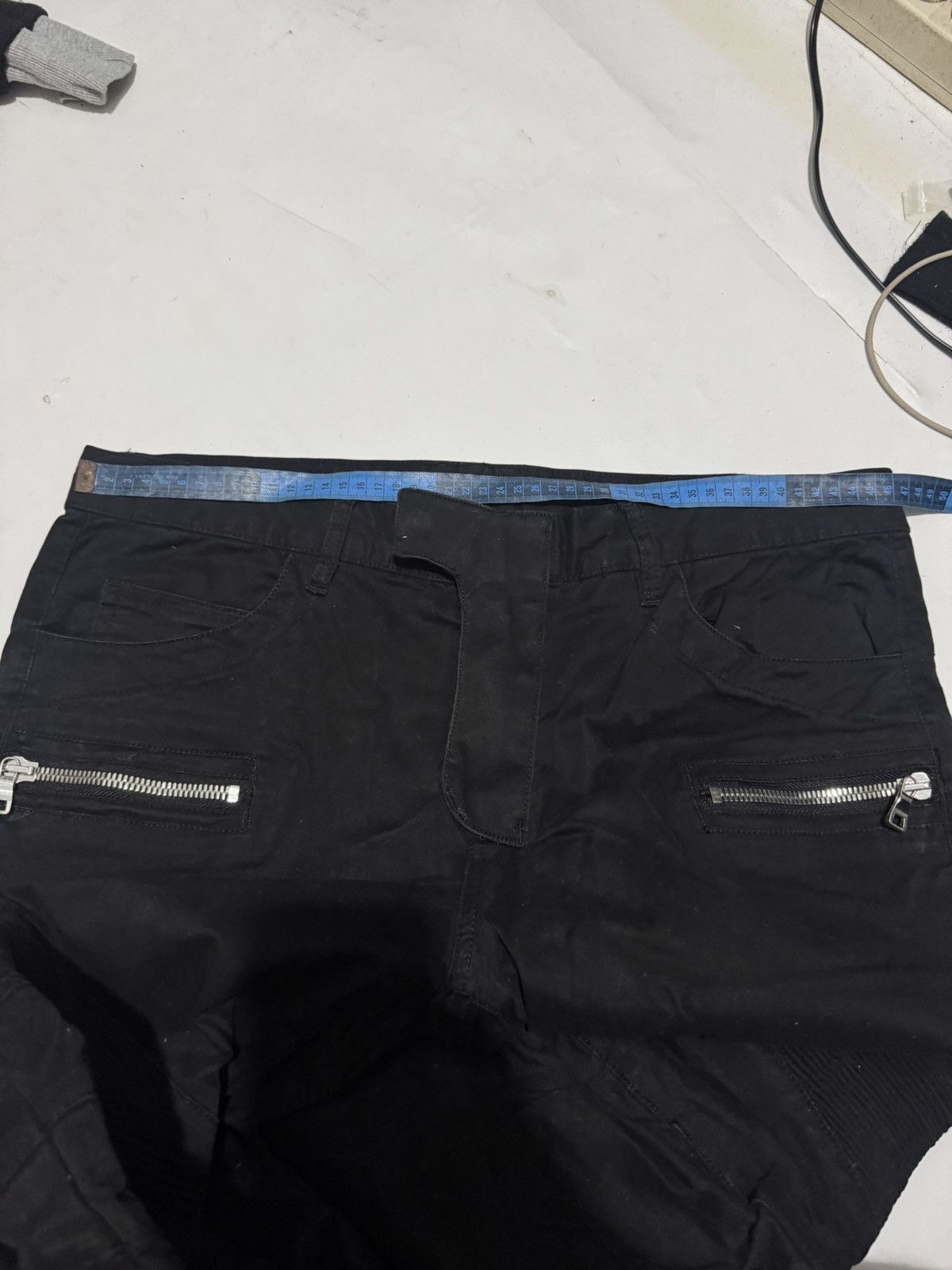 Balmain Olivier Rousteing Black Biker Pants Size US 36 / EU 52 - 9 Thumbnail