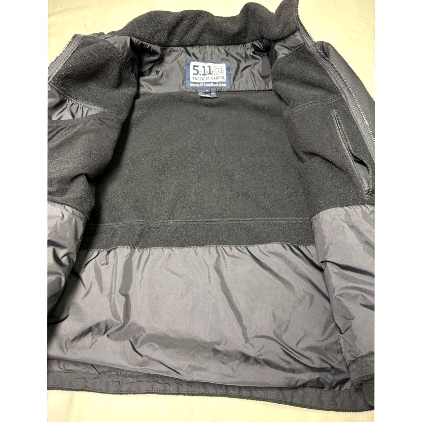 Vintage 5.11 Tactical Series Jacket Men XL Black Fleece Zip Full Zip Pockets Military Winter Casual Workwear Outdoor Size US XL / EU 56 / 4 - 2 Thumbnail