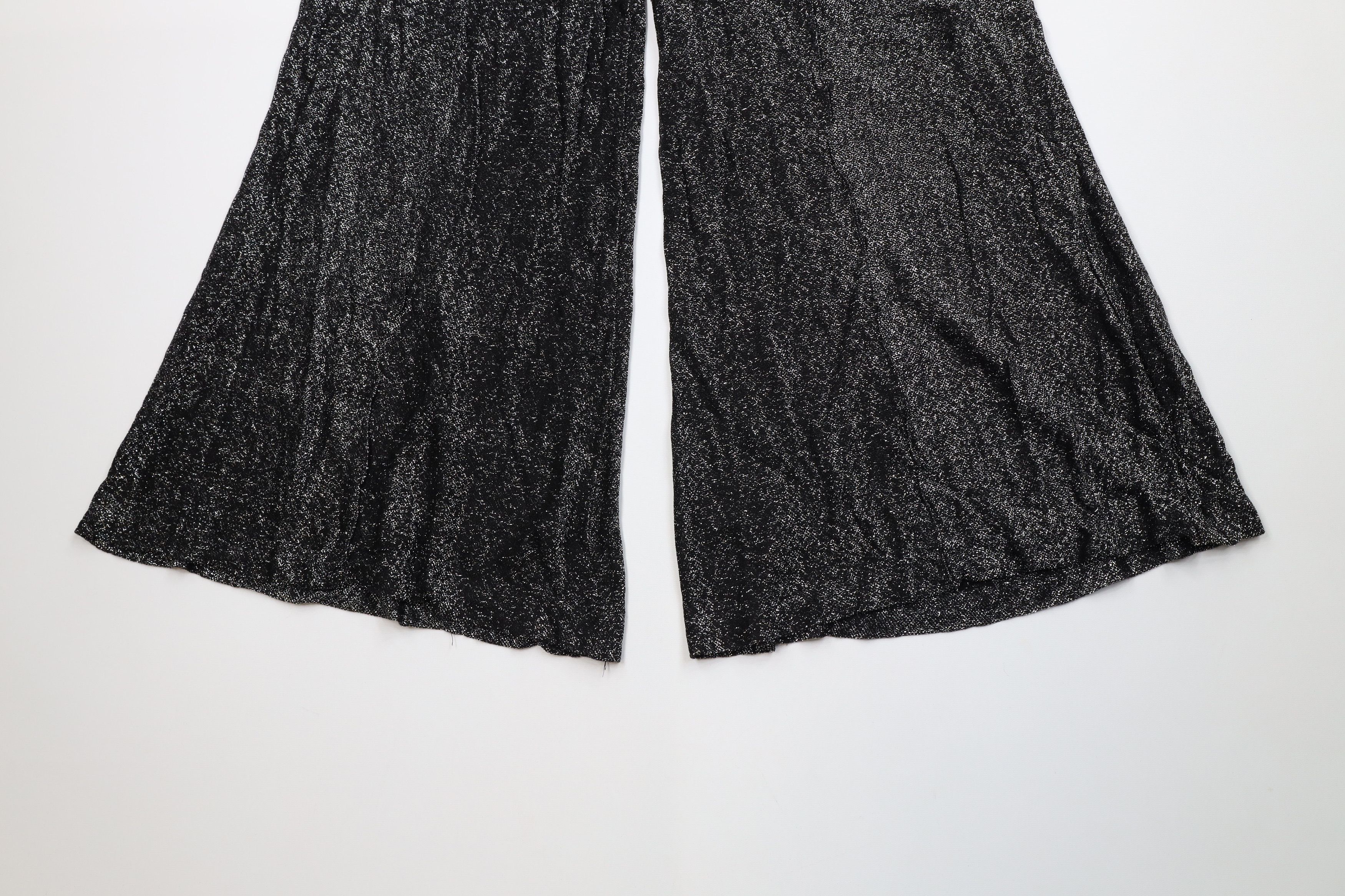 Vintage Vintage 60s 70s Boho Chic Sheer Knit Bell Bottoms Pants USA Size 36" / US 14 / IT 50 - 4 Thumbnail
