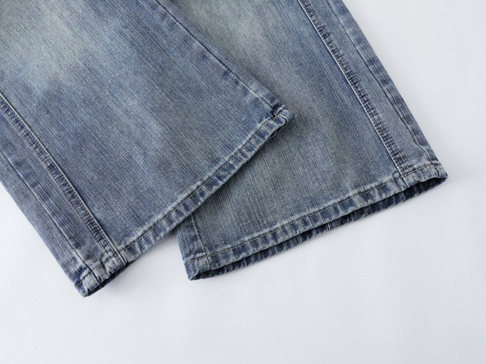 Vintage Men's Loose-Fit Straight Punk Distressed Wide-Leg Jeans Size US 32 / EU 48 - 5 Thumbnail