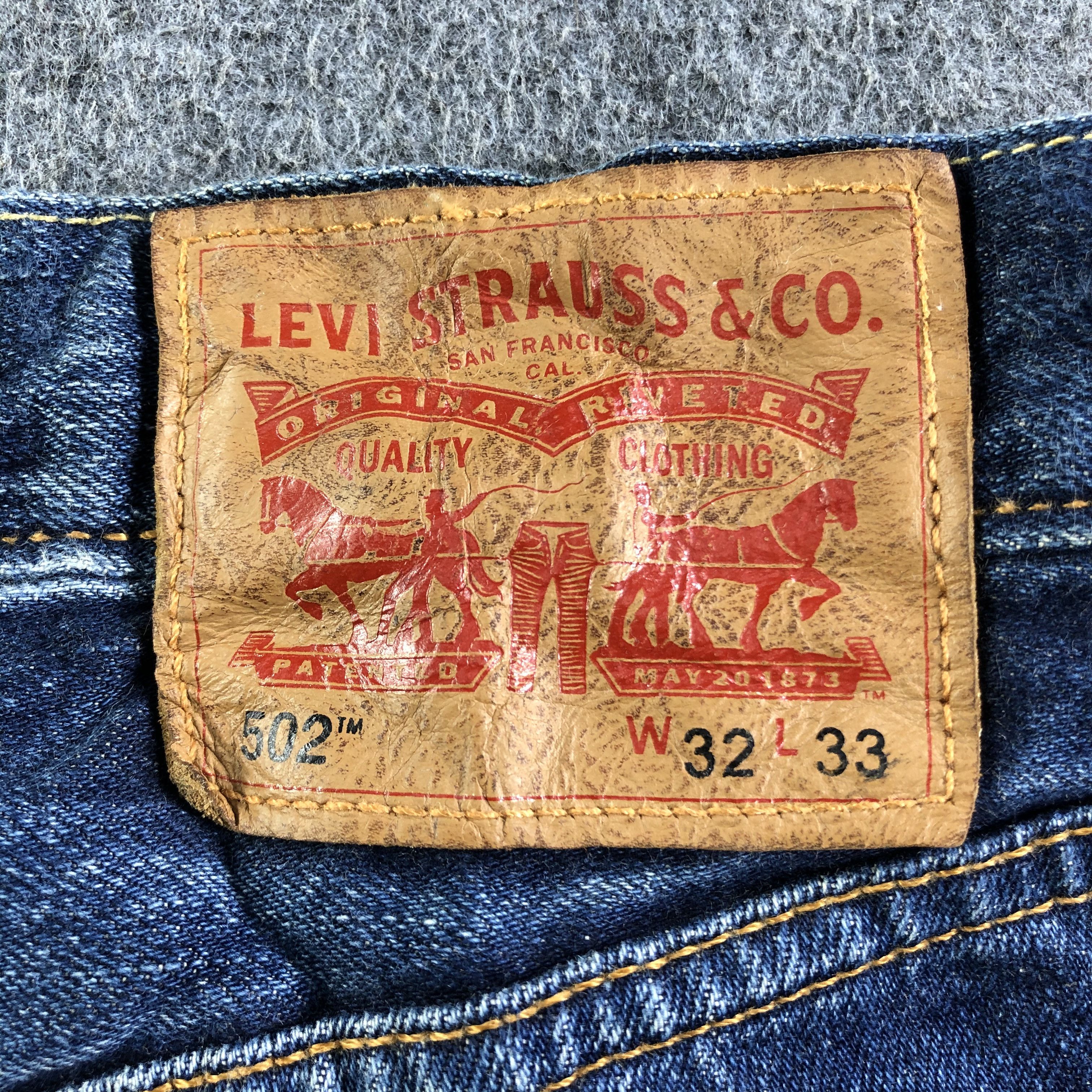 Levi's Vintage Blue Wash Levis 502 Jeans-J3983 Size US 33 - 5 Thumbnail