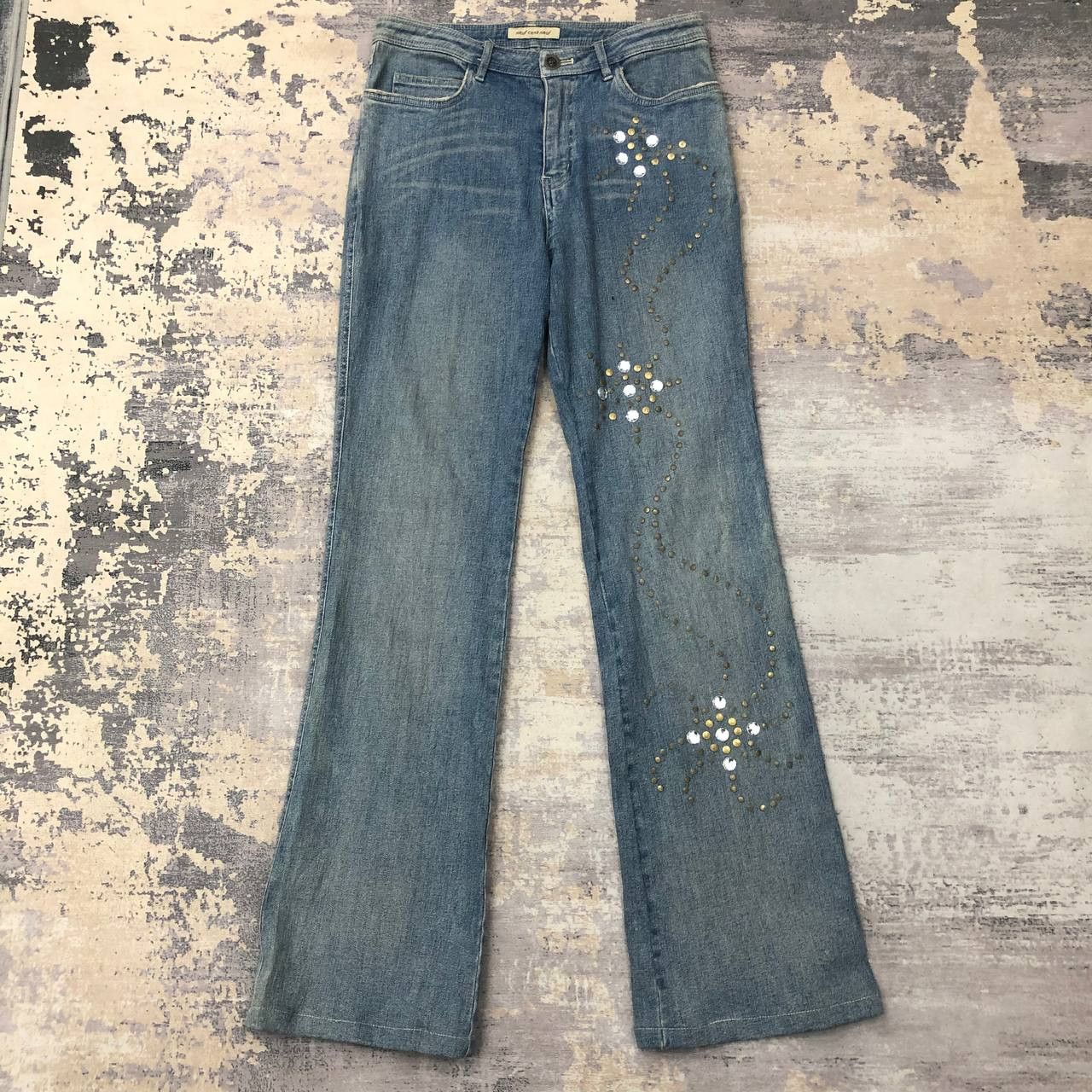 Japanese Brand P809 NEUF CENT NEUF FLARED JEANS Size 29" - 1 Thumbnail