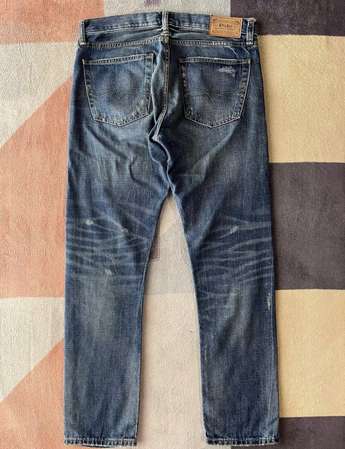 Ralph Lauren Ralph Lauren Distressed Patchwork Jeans K22 Size US 31 - 2 Thumbnail