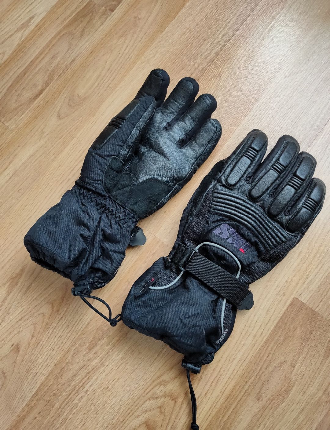 Genuine Leather Motorcycle gloves IXS Hipora Leather Outdoor Mountain Gloves Size ONE SIZE - 9 Thumbnail