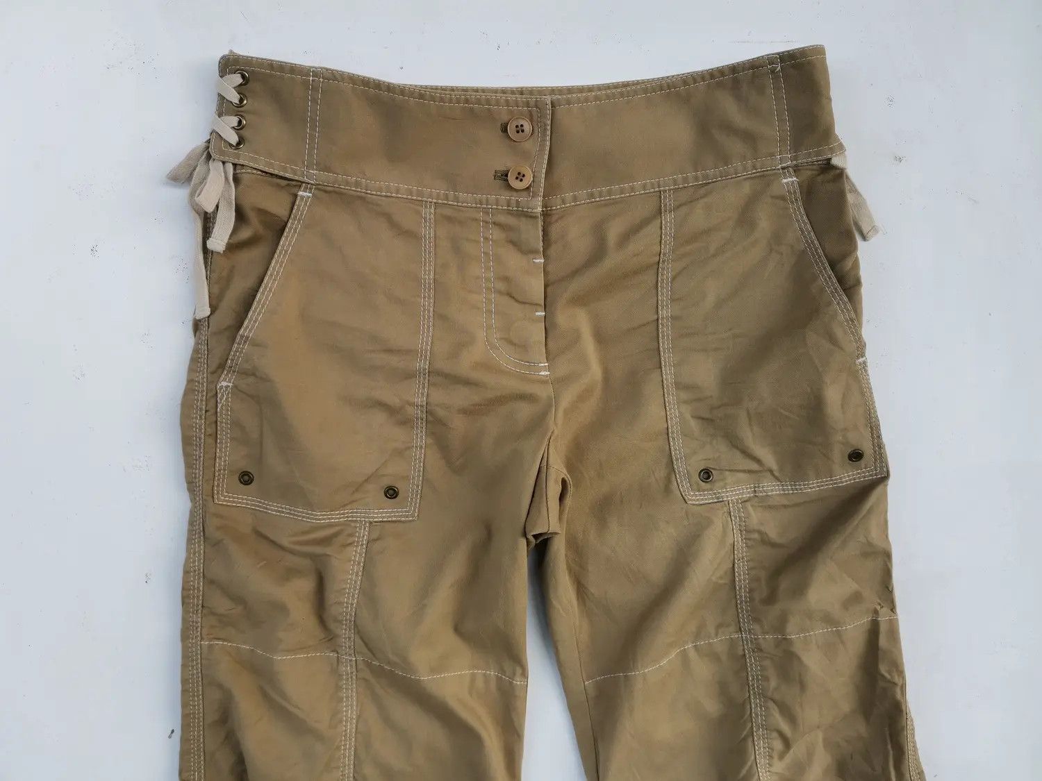 DKNY Rare!!! DKNY Tactical Cargo Multipocket Short Pants Size US 29 - 12 Thumbnail