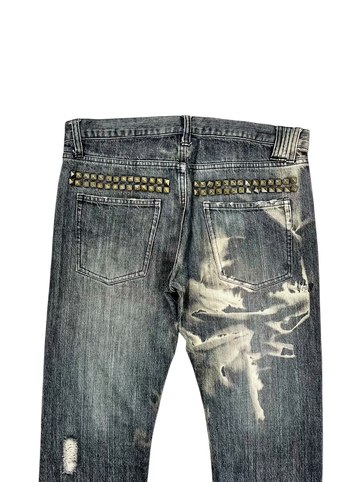 BUFFALO BOBS 2000s Edge Rupet - Rockstar Ripped Denim Pants Size US 29 - 8 Thumbnail
