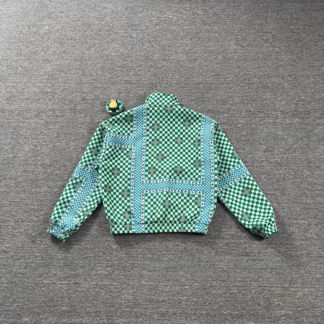 Louis Vuitton LV Green Checkered Print Coat. Size US M / EU 48-50 / 2 - 2 Thumbnail