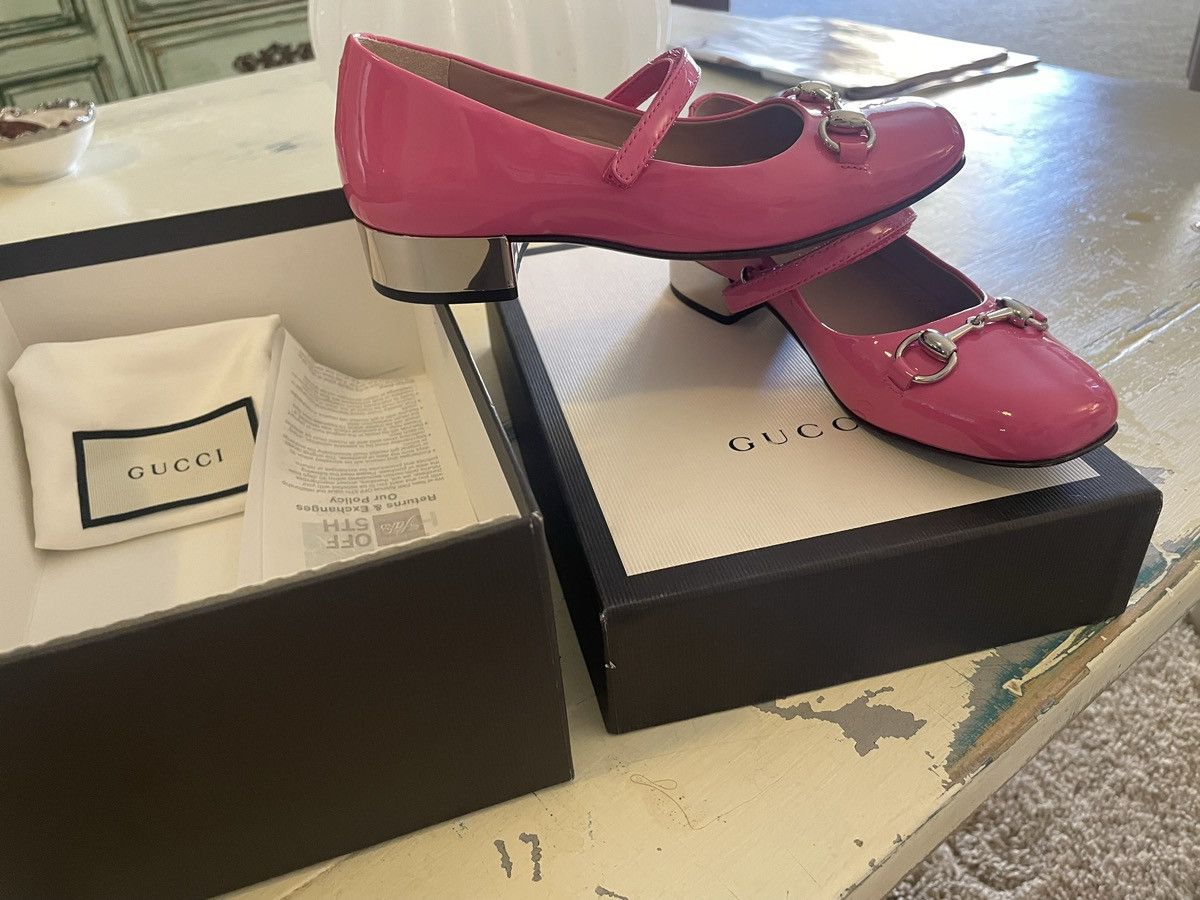 Gucci New Authentic Gucci Girls Flat Ballet Shoes, Size 30 Size US 11 / IT 41 - 2 Thumbnail