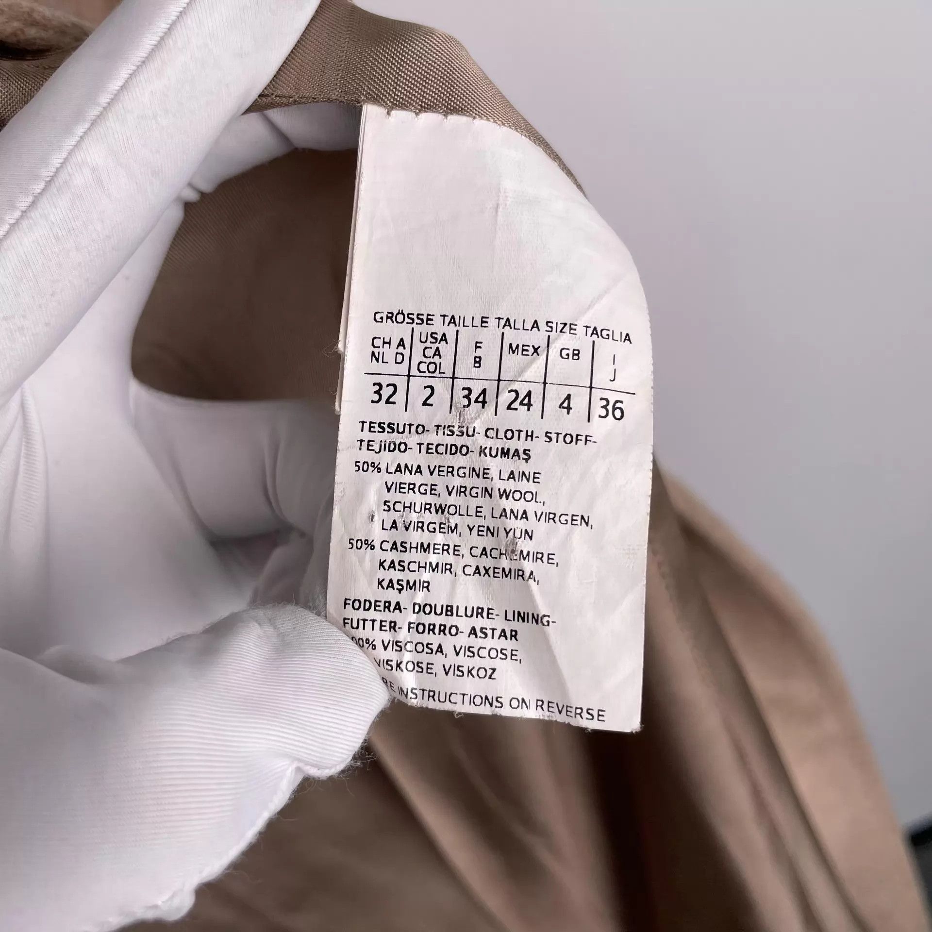 Max Mara Max Mara Women's Camel Cashmere Coat 155/80A Size XS / US 0-2 / IT 36-38 - 4 Thumbnail