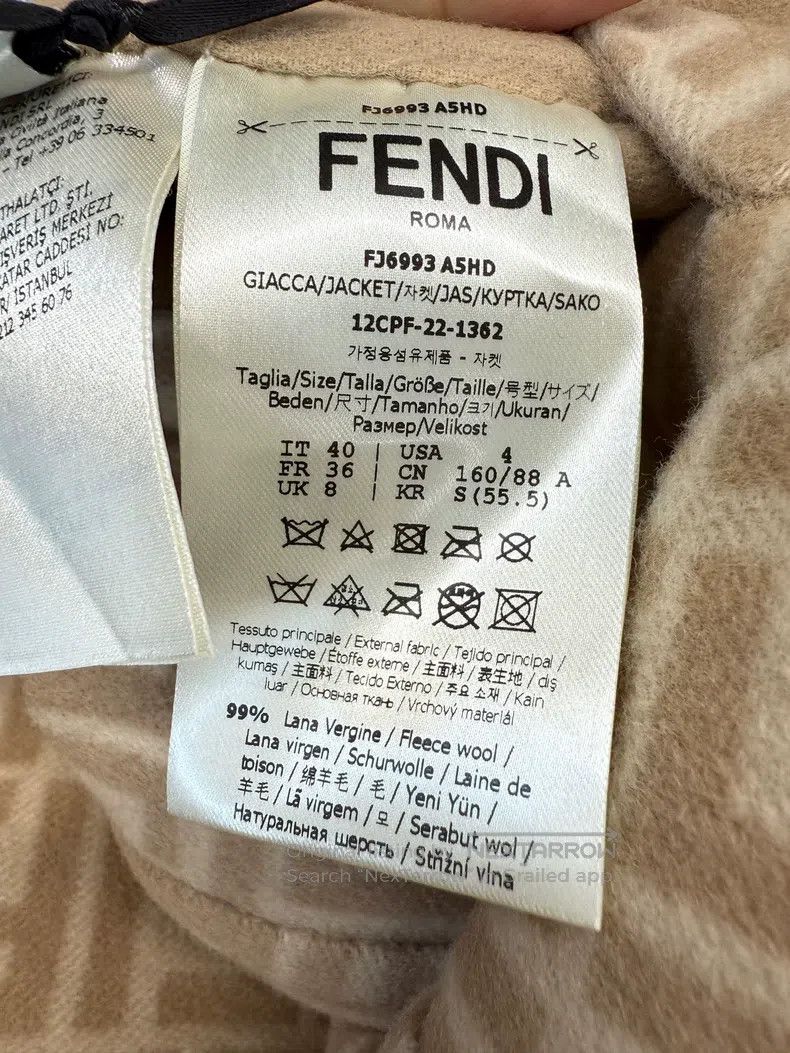 Fendi Fendi Reversible cashmere coat Size XS / US 0-2 / IT 36-38 - 4 Thumbnail