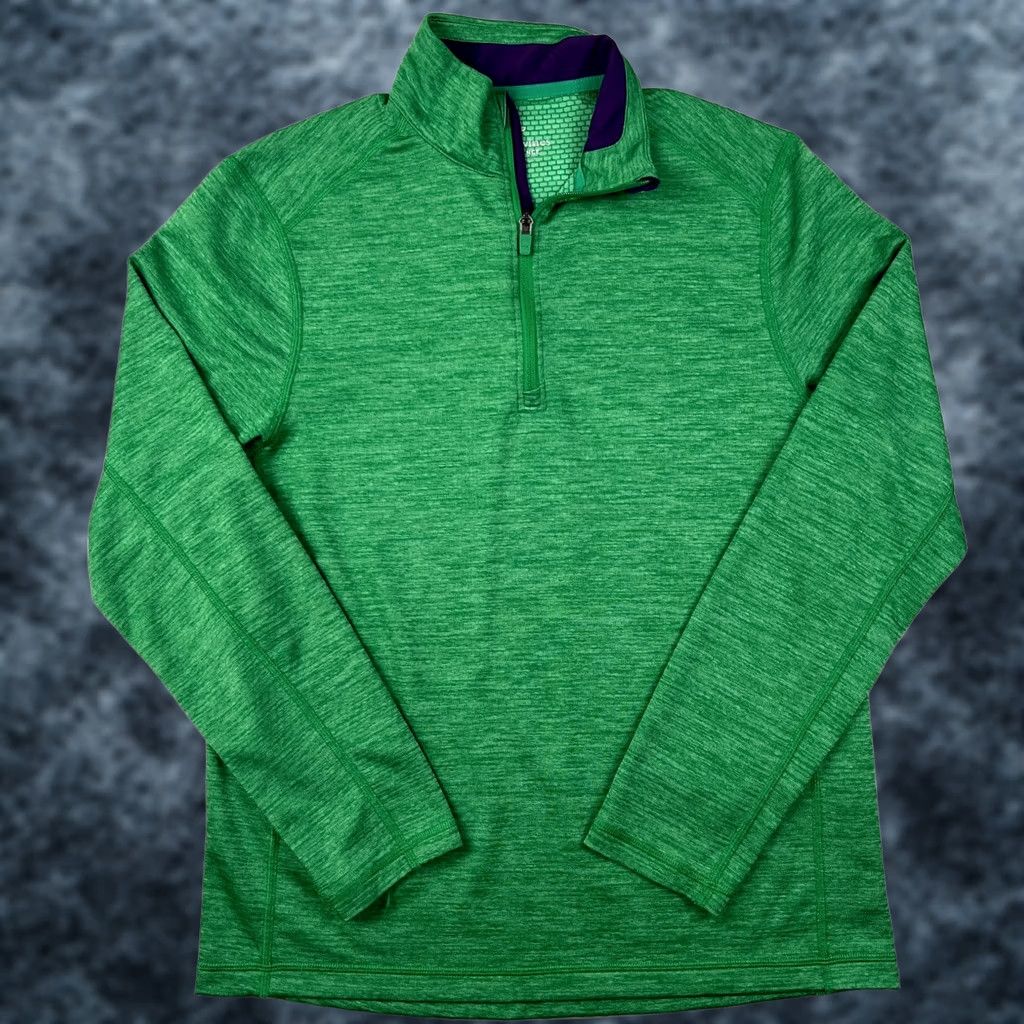 Vineyard Vines Vineyard Vines Golf Performance Pullover Quarter Zip Stretch Green Mens Small Size US S / EU 44-46 / 1 - 1 Thumbnail
