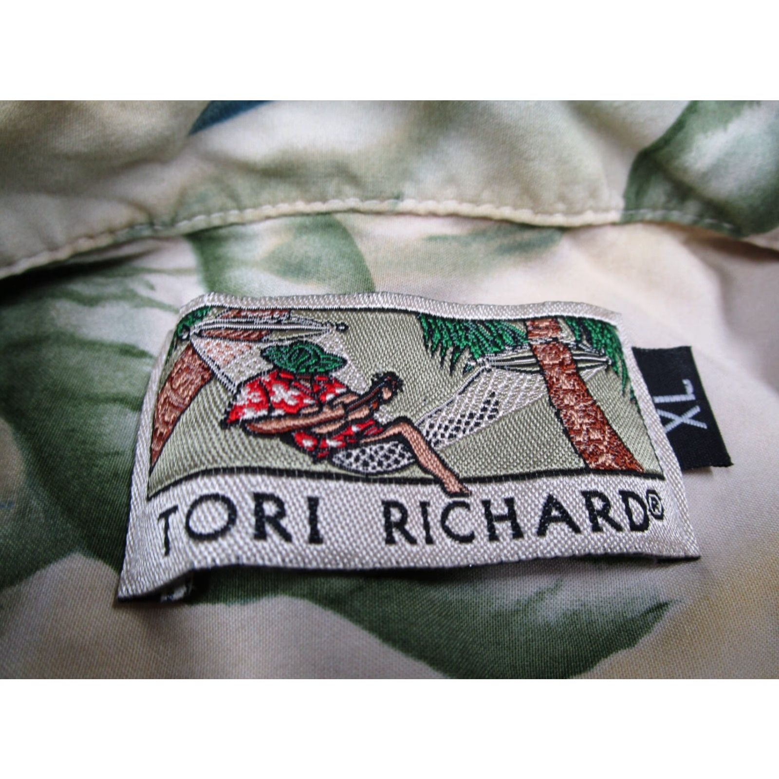 Tori Richard VINTAGE Tori Richard Shirt Mens XL Beige Floral Button Up Hawaiian Made in USA Size US XL / EU 56 / 4 - 3 Thumbnail