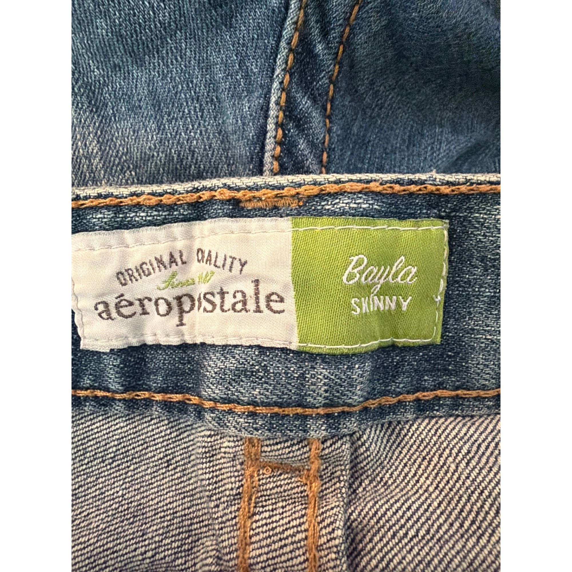 Aeropostale Aeropostale Bayla Skinny Jeans Blue Denim Mid Rise Stretch S Size 28" / US 6 / IT 42 - 4 Thumbnail