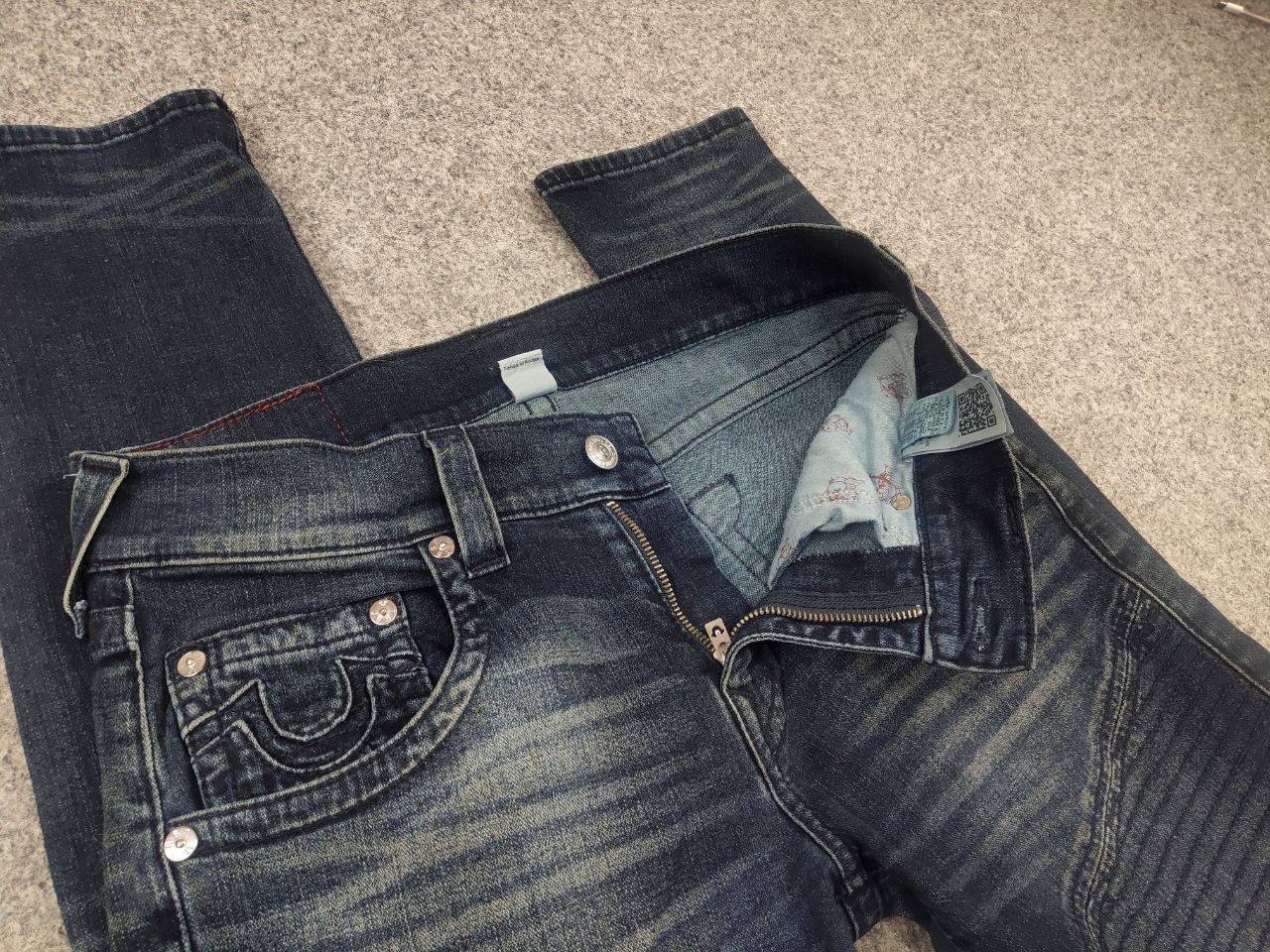 True Religion True Religion moto jeans Faded denim Logo Vintage LGB Y2K Size US 32 / EU 48 - 13 Thumbnail