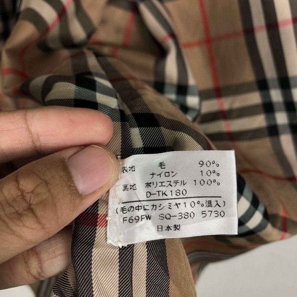 Burberry 🔥Vintage Burberrys Long Jacket Bath Robe Nova Check Lining Size US M / EU 48-50 / 2 - 18 Thumbnail