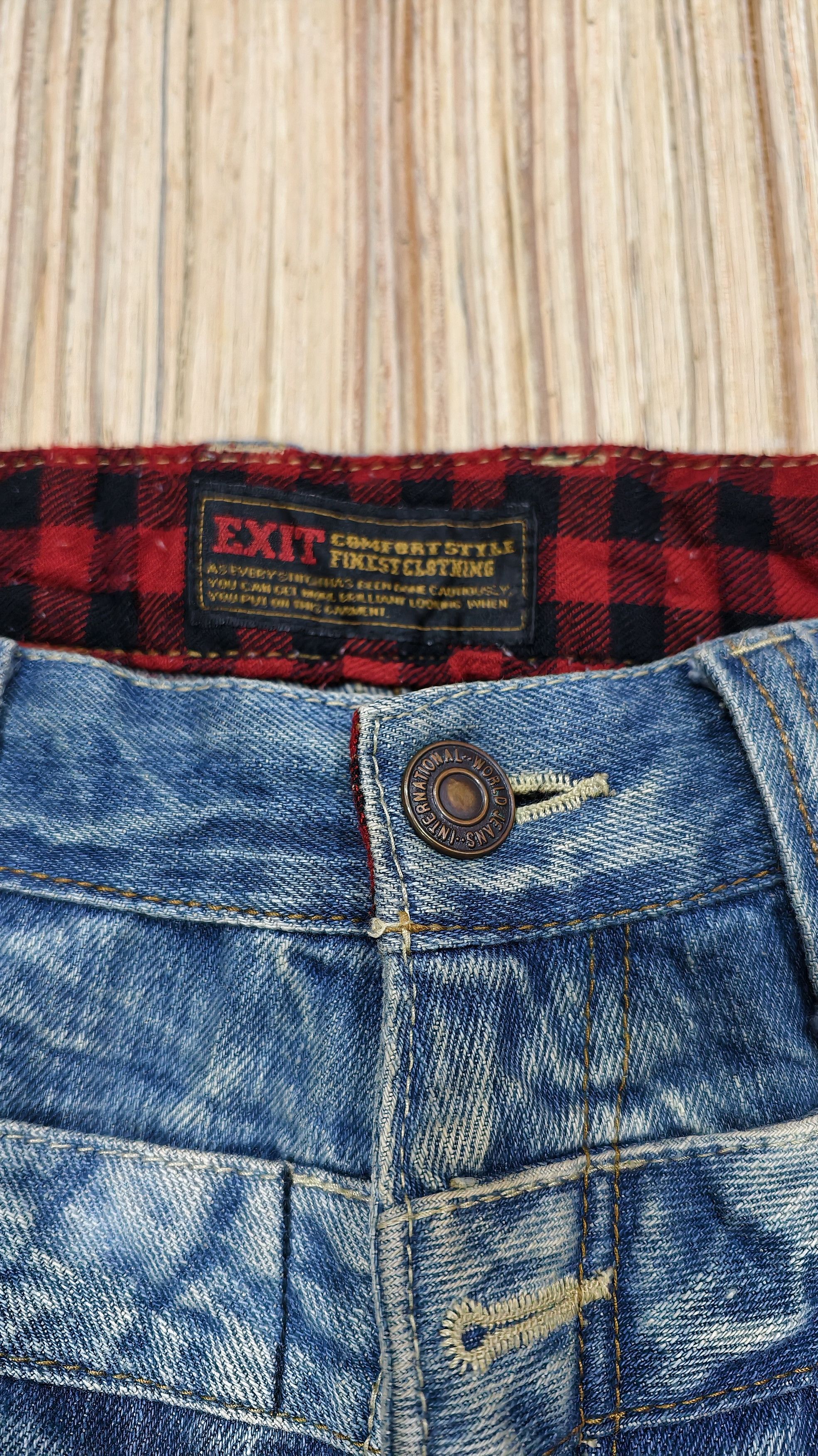 Japanese Brand Exit double waist jeans Size US 32 / EU 48 - 3 Thumbnail
