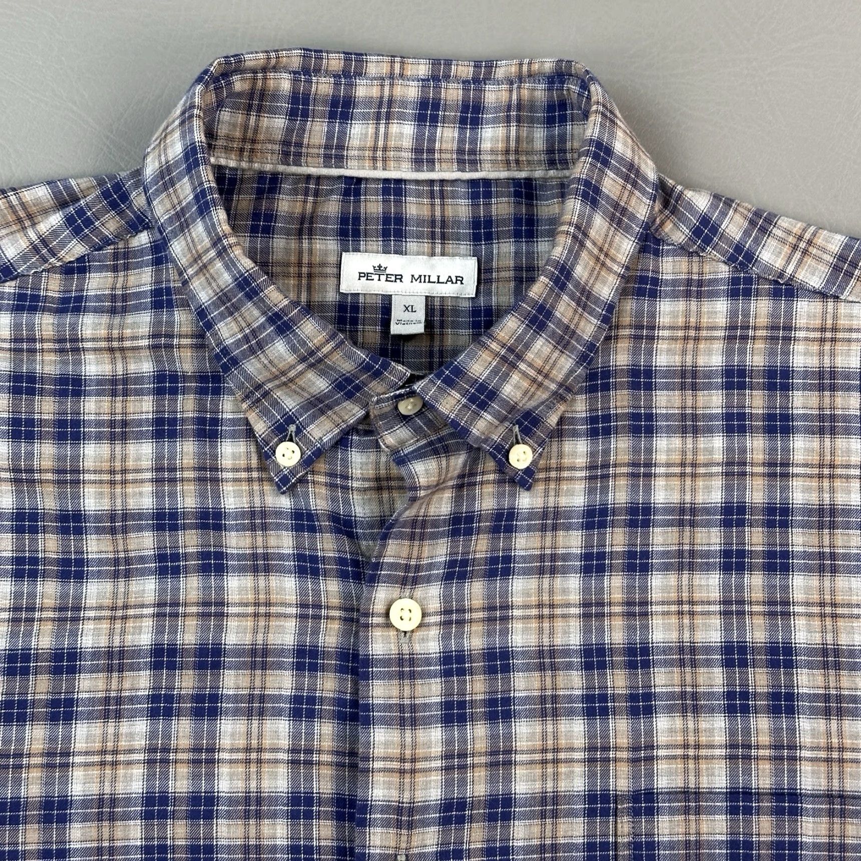 Peter Millar Peter Millar Shirt Mens XL Plaid Autumn Soft Flannel Long Sleeve Button Down Size US XL / EU 56 / 4 - 4 Thumbnail