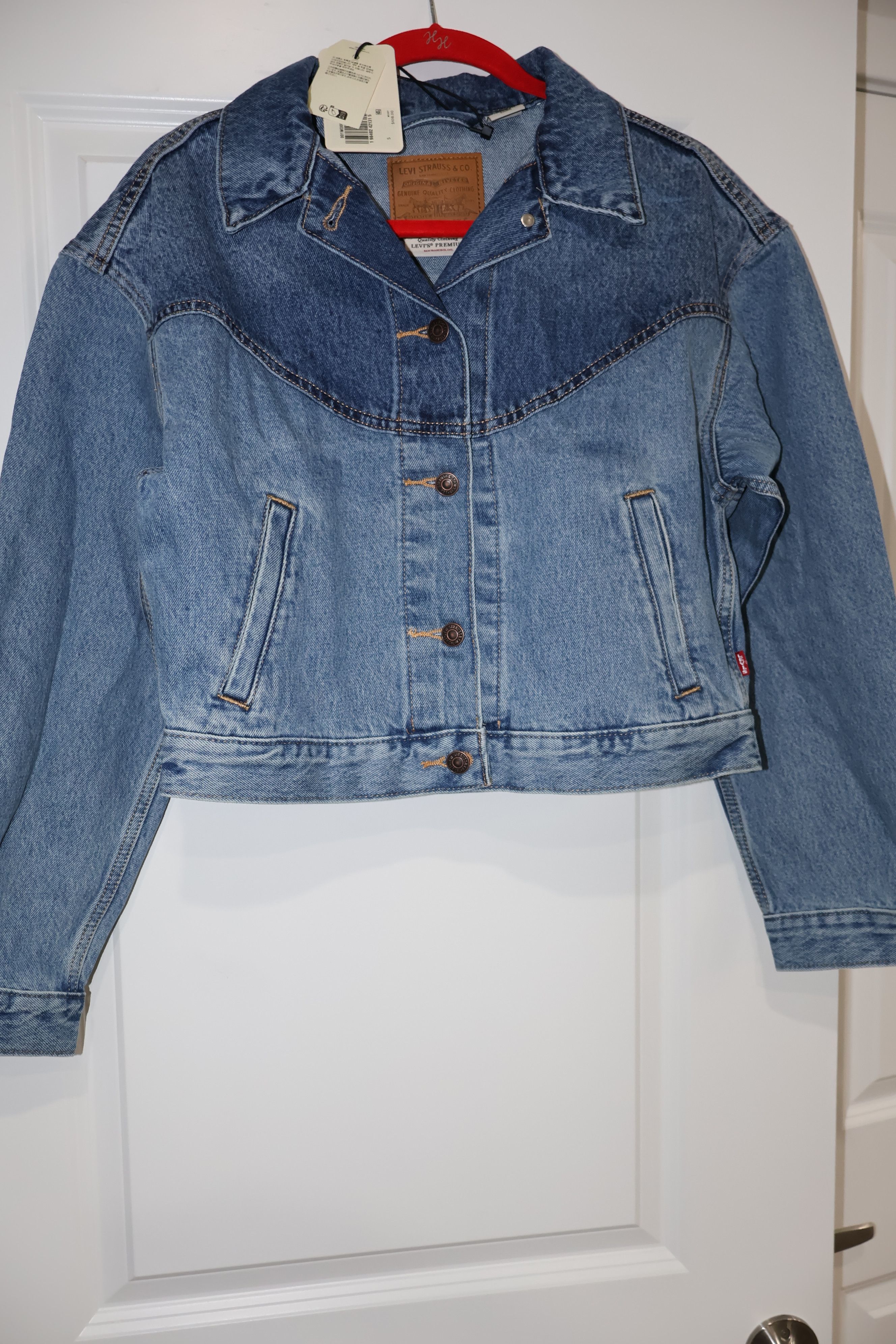 Levi's Levi’s Shrunken ’90s Western Jacket Medium Indigo Denim Size S / US 4 / IT 40 - 1 Thumbnail