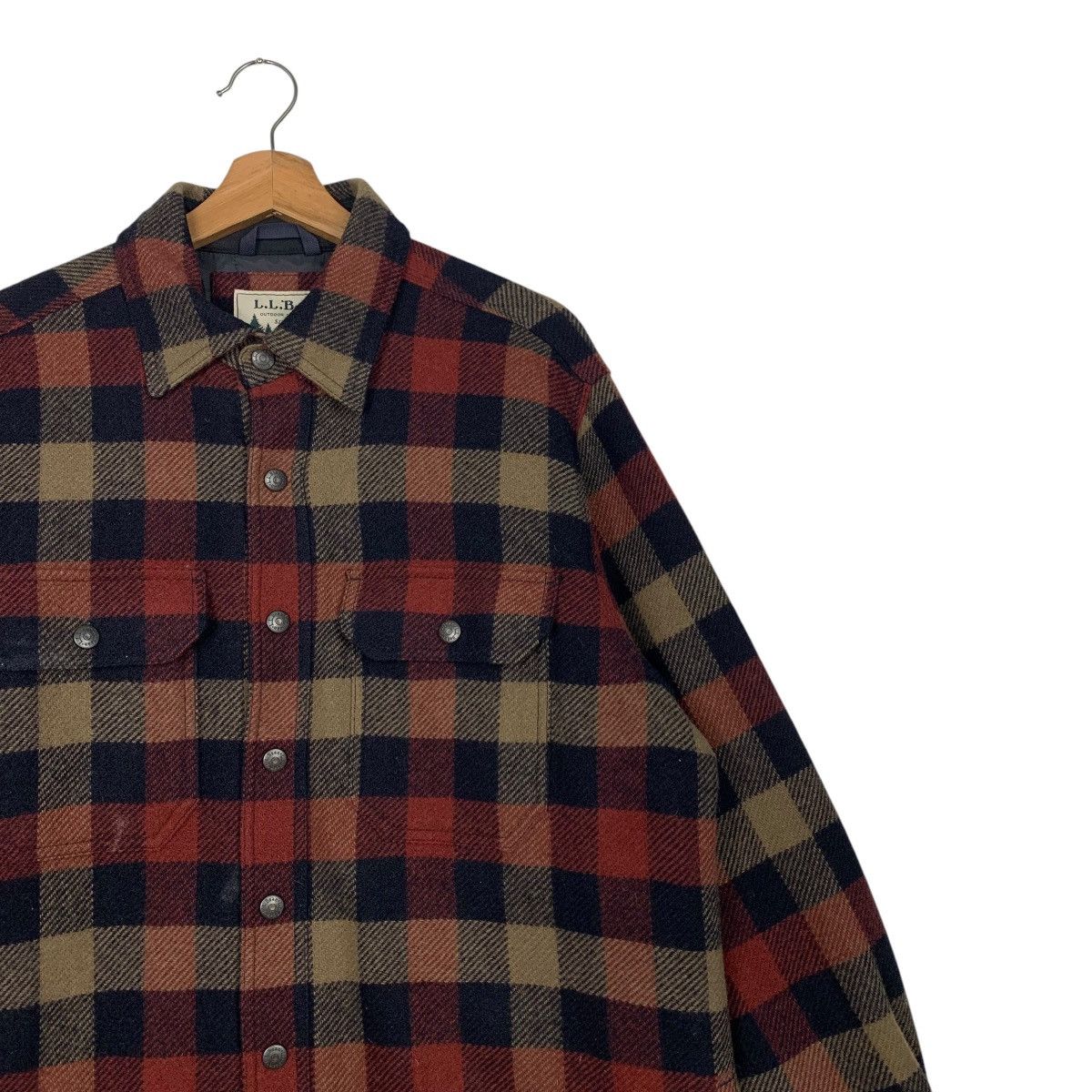 L.L. Bean 90’s L.L. BEAN Tartan Flannel Jacket #2486-C112 Size US M / EU 48-50 / 2 - 5 Thumbnail
