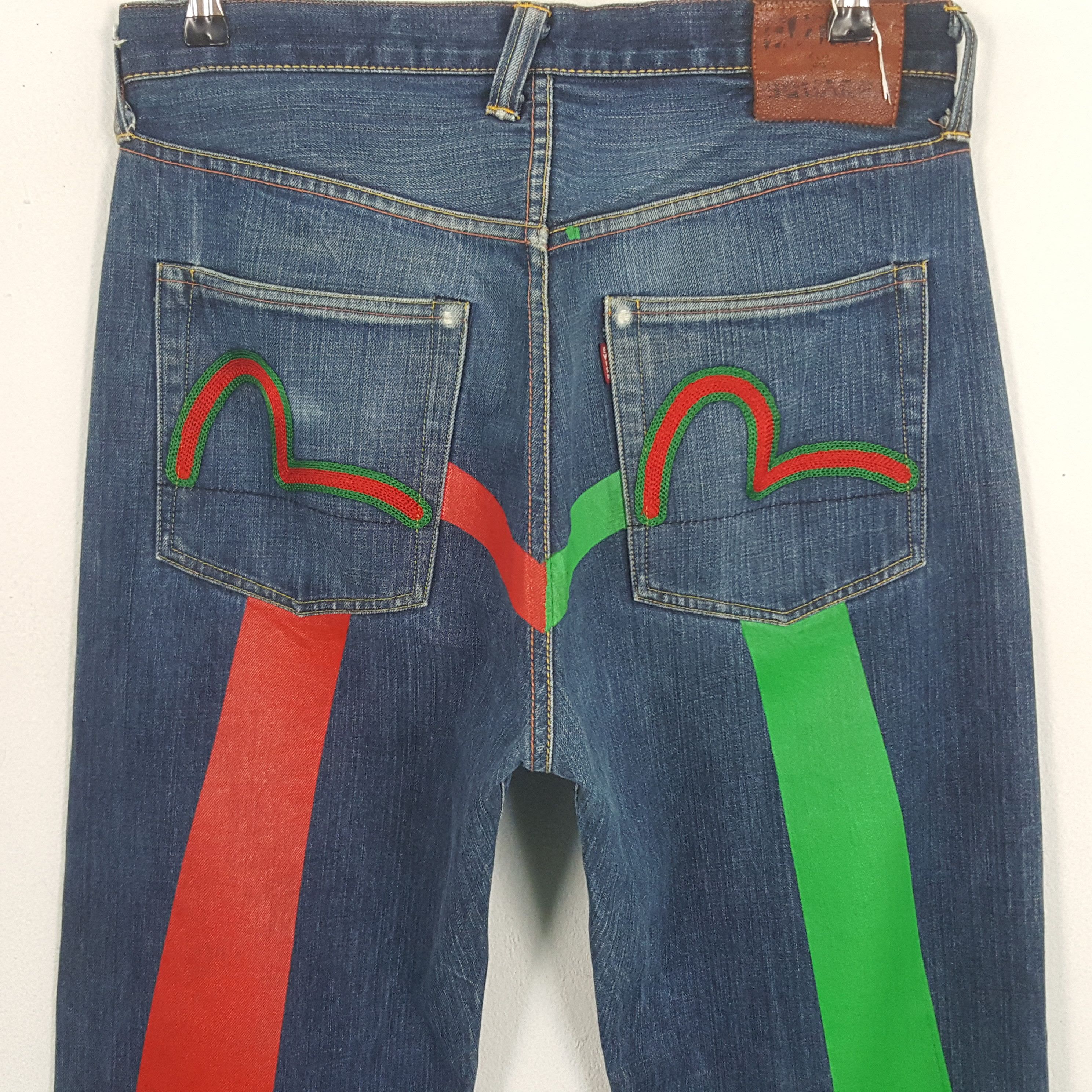 Evisu × Vintage Vintage Evisu Japan Custom Rare Daicock Denim Jeans Size US 32 / EU 48 - 5 Thumbnail