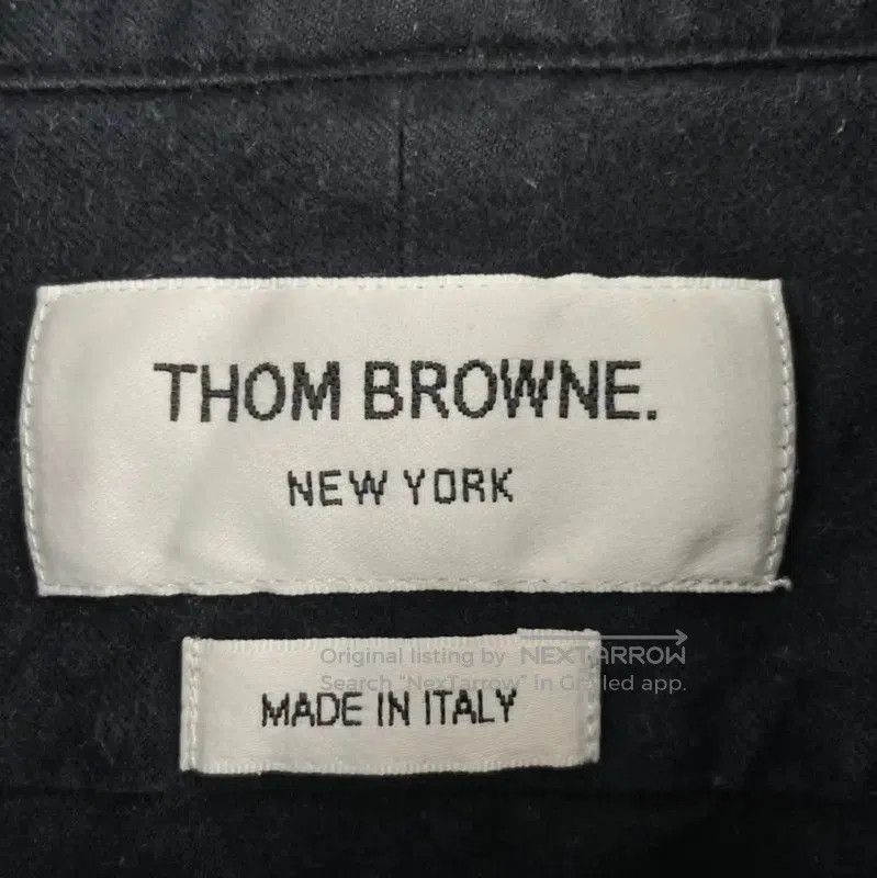 Thom Browne Thom Browne Navy Cotton Long Sleeve Shirt . Size US M / EU 48-50 / 2 - 3 Thumbnail