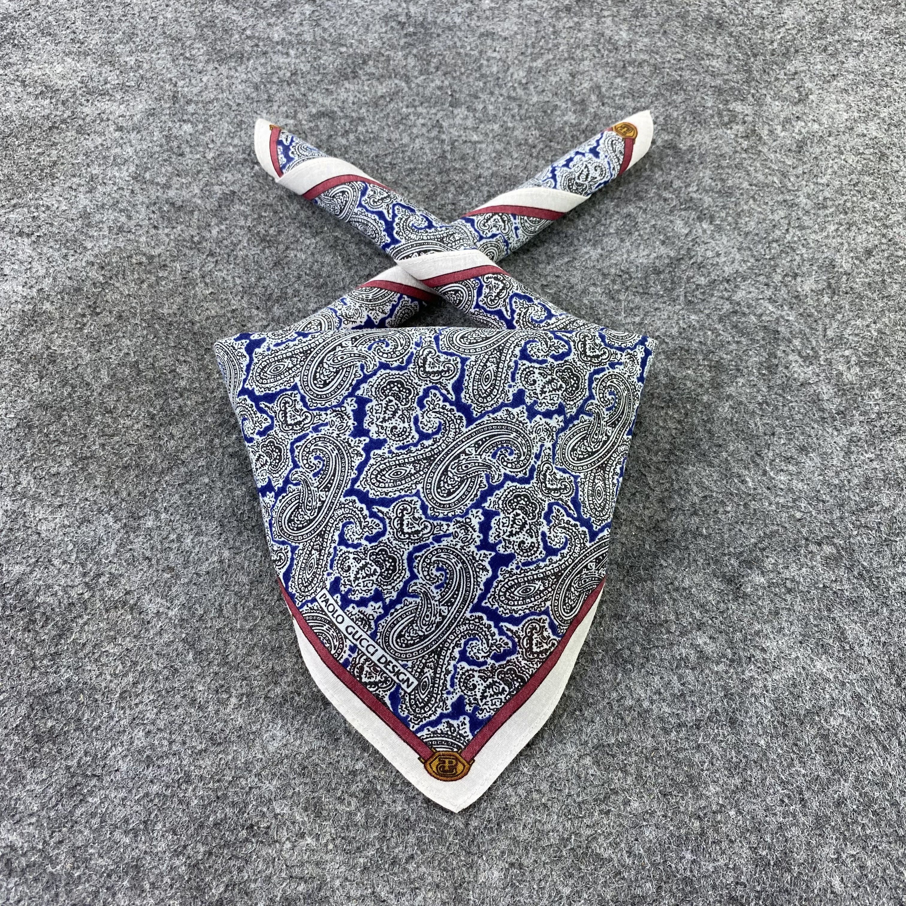 Paolo Gucci Paolo Gucci Paislee Handkerchief / Bandana /Neckerchief-B904 Size ONE SIZE - 2 Thumbnail