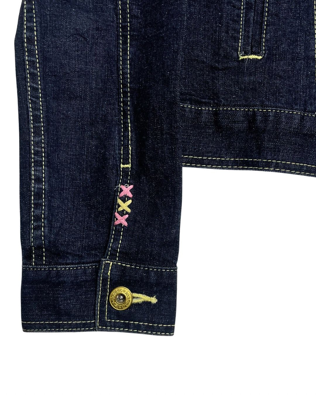 Japanese Brand Daisy Lovers Denim Jacket Lani Kun Monkey Embroidery Y2K Size S / US 4 / IT 40 - 9 Thumbnail