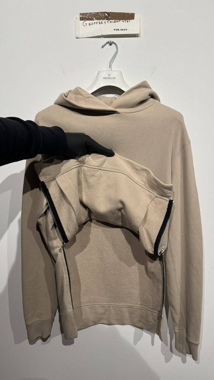 John Elliott John Elliott Mens Villain Hoodie Tan Size 3 (Large) Size US L / EU 52-54 / 3 - 6 Thumbnail