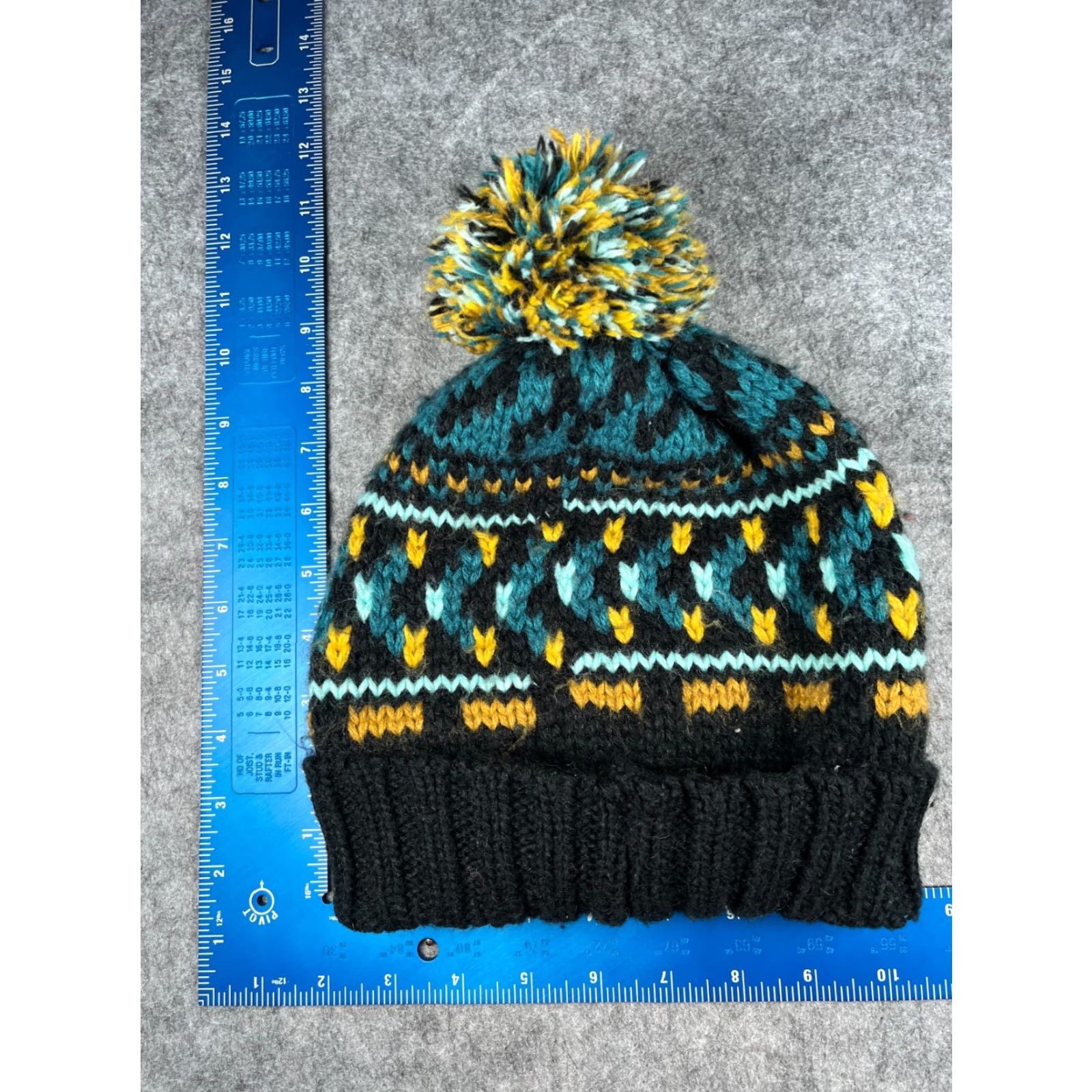 Dakine DAKINE Beanie Adult One Size Black Knit Fair Isle Acrylic Pom Hat Winter Women Mens Unisex Ski Theme Size ONE SIZE - 5 Thumbnail