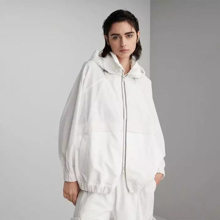 Brunello Cucinelli o1la1rc1a0425 Cardigan Sweatshirt in White Size M / US 6-8 / IT 42-44 - 2 Thumbnail