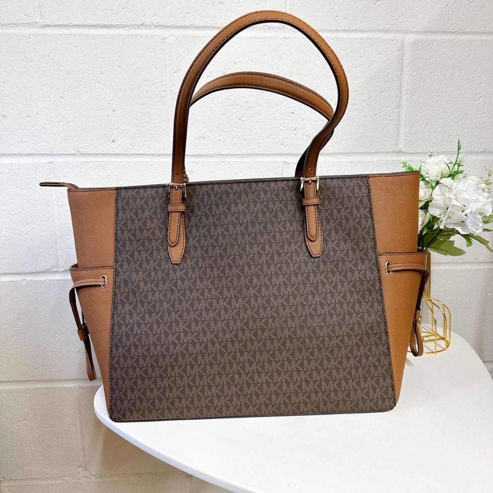 Michael Kors Michael Kors 35S1G2GT7B Women's Gilly Large Signature Tote Size ONE SIZE - 3 Thumbnail