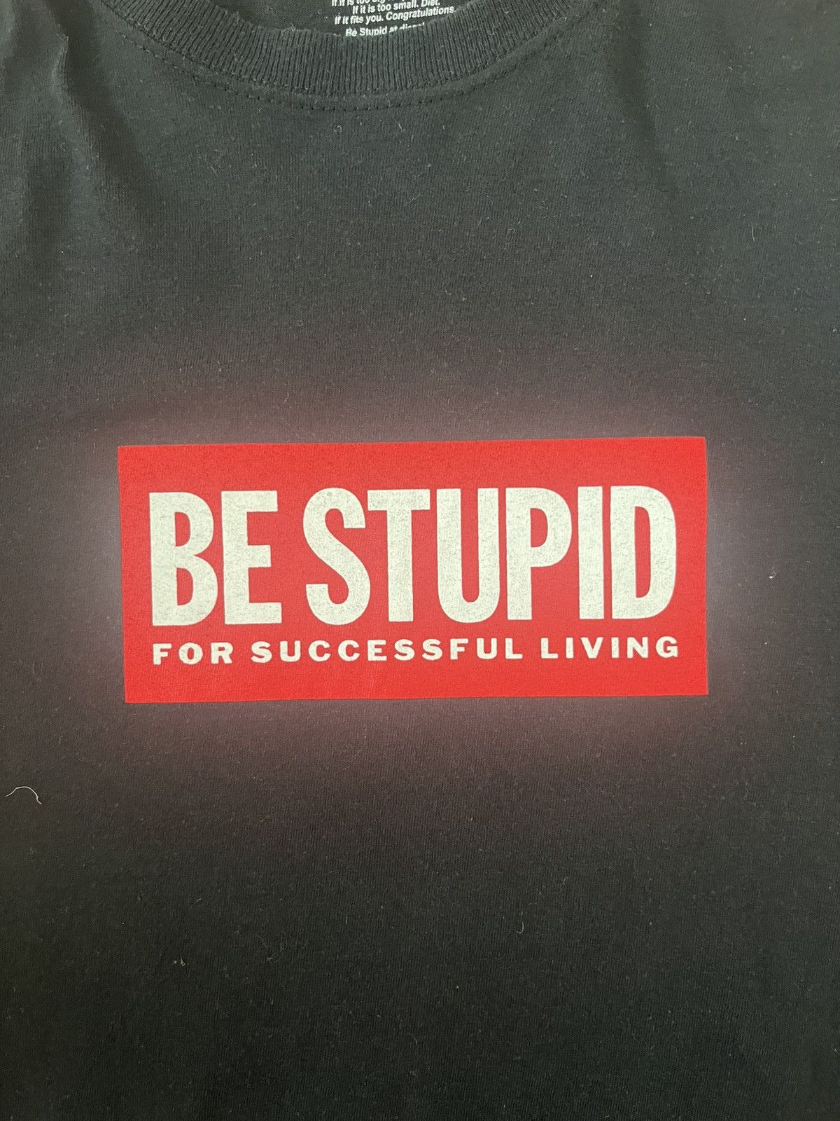 Diesel × Enjoi × Japanese Brand Diesel BE STUPID FOR SUCCESSFUL LIVING Enjoi Black T-Shirt Size US L / EU 52-54 / 3 - 3 Thumbnail