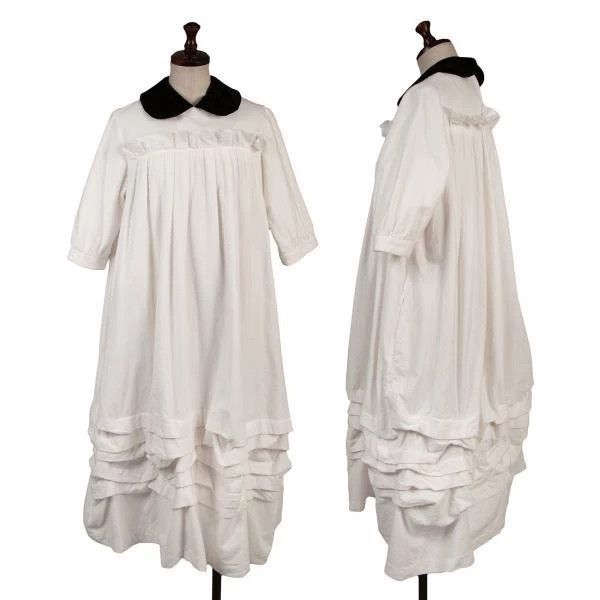 Comme des Garcons Comme des Garcons White retro round neck design dress Size S / US 4 / IT 40 - 1 Thumbnail