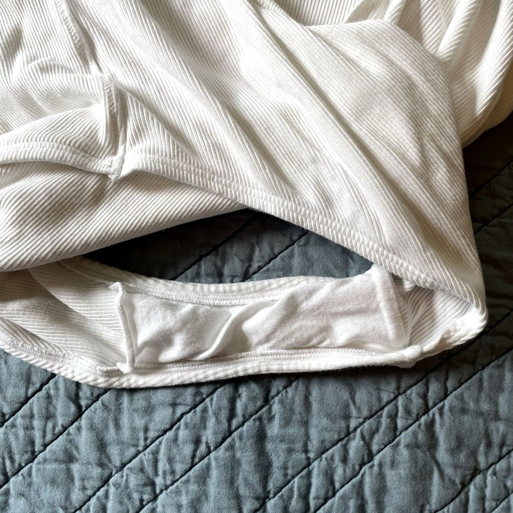 Vintage VINTAGE Sleep By CACIQUE Stretch Rib Open-Back Bodysuit White Plus 18/20 NWOT One Piece Size XXL / US 16-18 / IT 52-54 - 7 Thumbnail