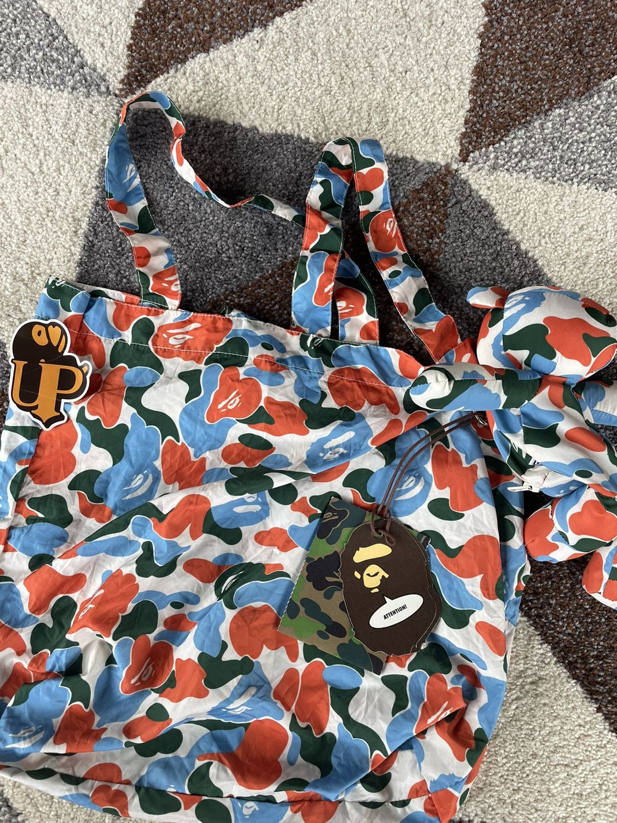 Bape Bape Indonesia Store Opening Camo Tote Bag Size ONE SIZE - 3 Thumbnail