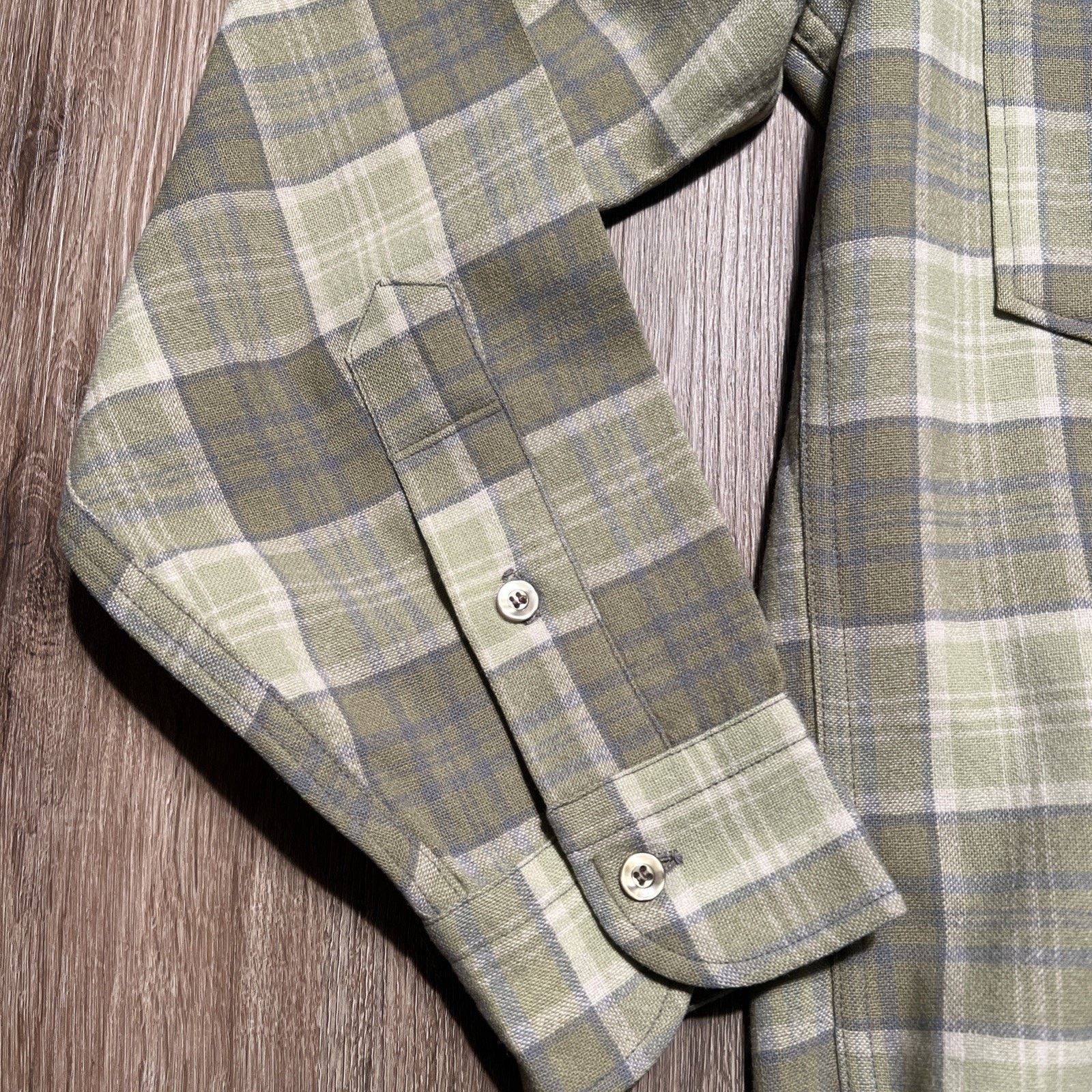 Pendleton 50s Pendleton Wool Plaid Flannel CPO Shirt Mens 15 1/4 VTG Size US L / EU 52-54 / 3 - 6 Thumbnail