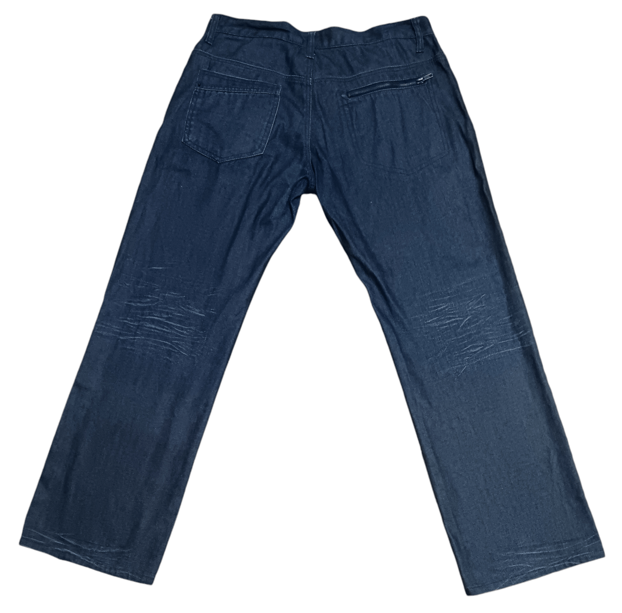 Japanese Brand NYLAUS BLACK LABEL SEASONED JEANS Size US 34 / EU 50 - 4 Thumbnail