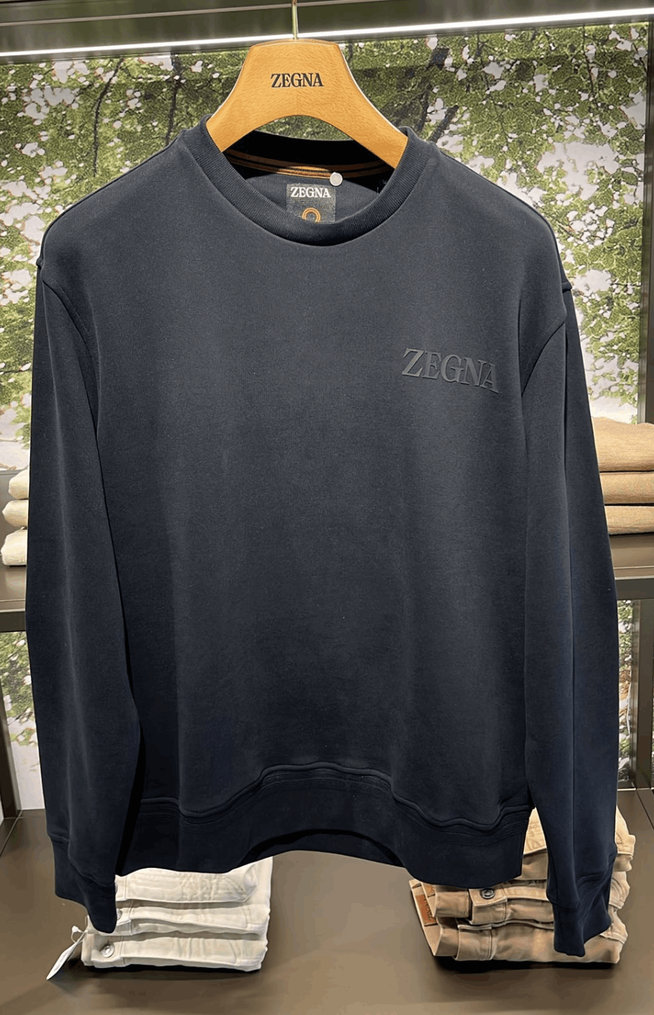 Ermenegildo Zegna Zegna Logo Crewneck Sweater Size US S / EU 44-46 / 1 - 1 Preview