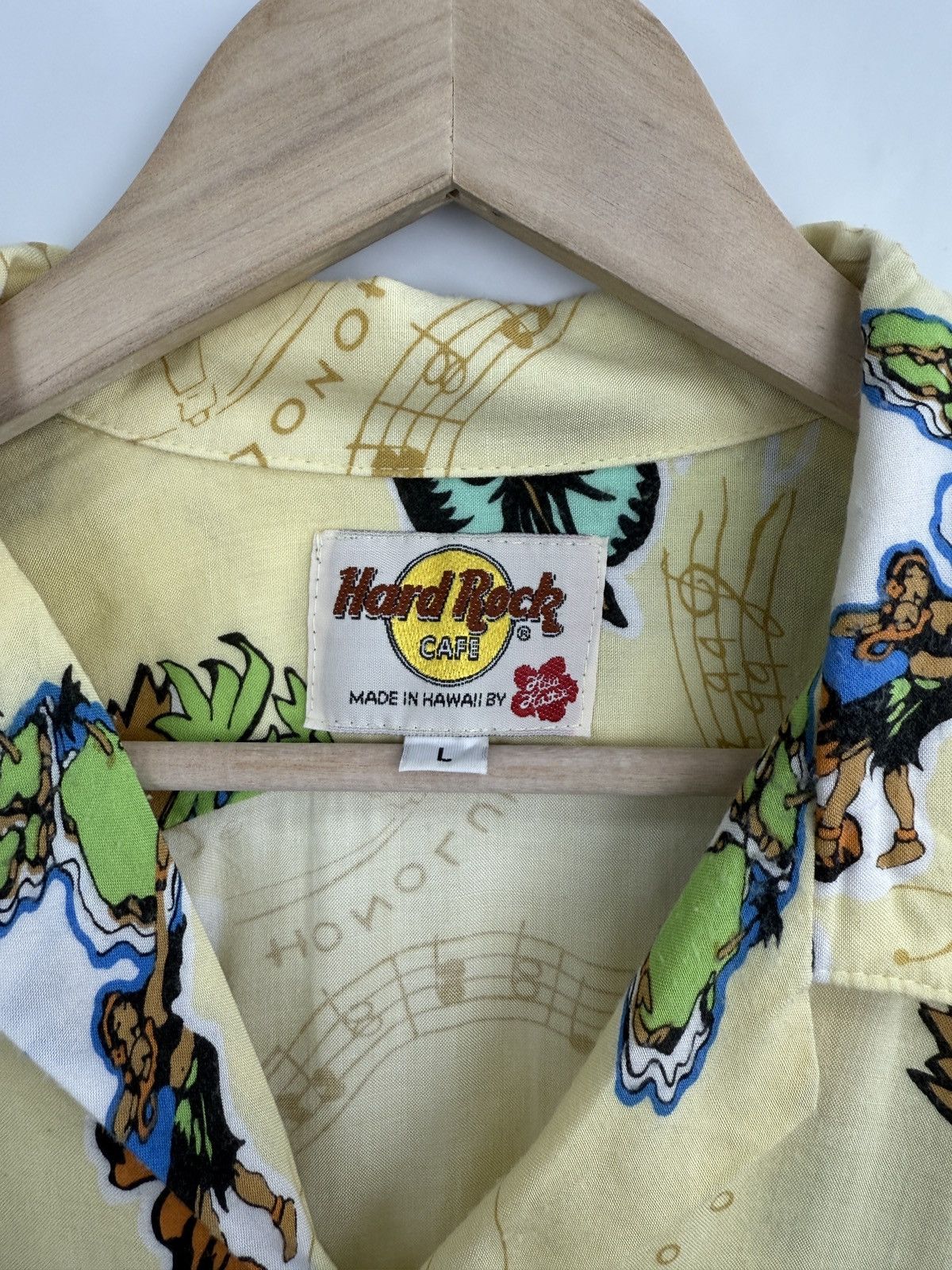 Hard Rock Cafe 🌺 Vintage 90s Hard Rock Cafe Hawaiian Shirt Rare Retro Hype Size US L / EU 52-54 / 3 - 4 Thumbnail