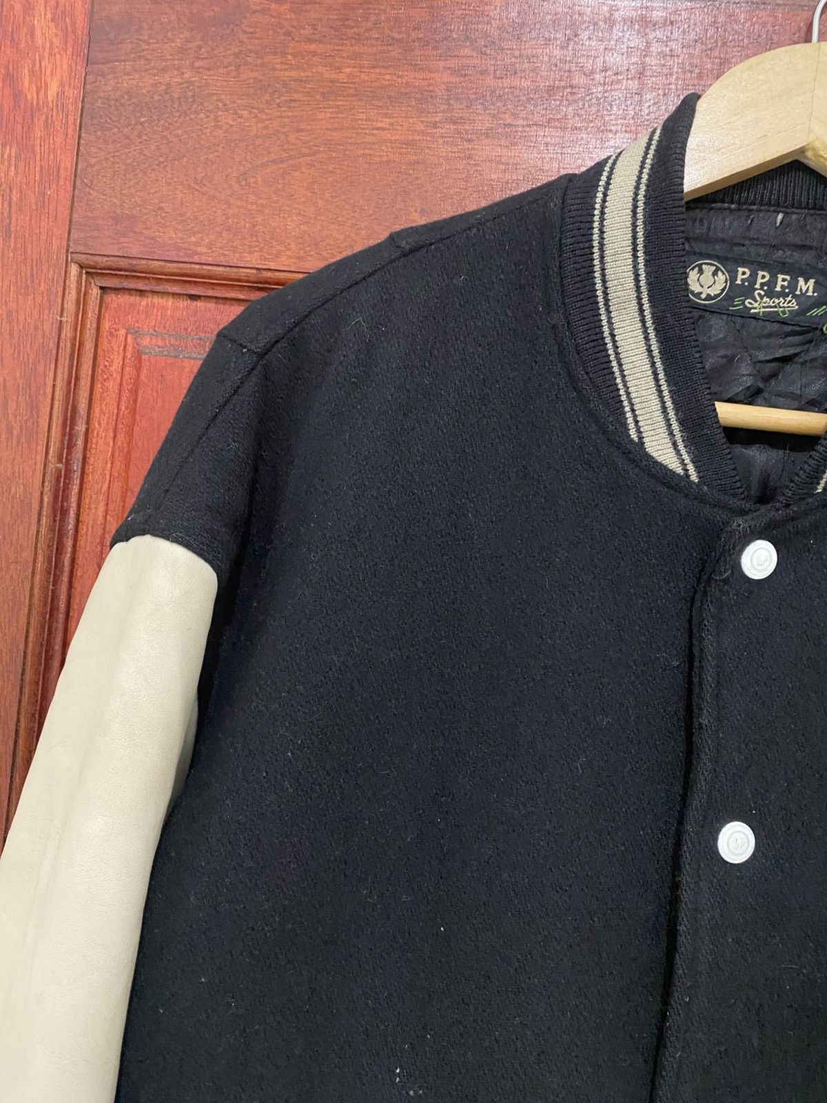 PPFM PPFM Wool Sleeve Leather Varsity Made Japan Size US M / EU 48-50 / 2 - 7 Thumbnail