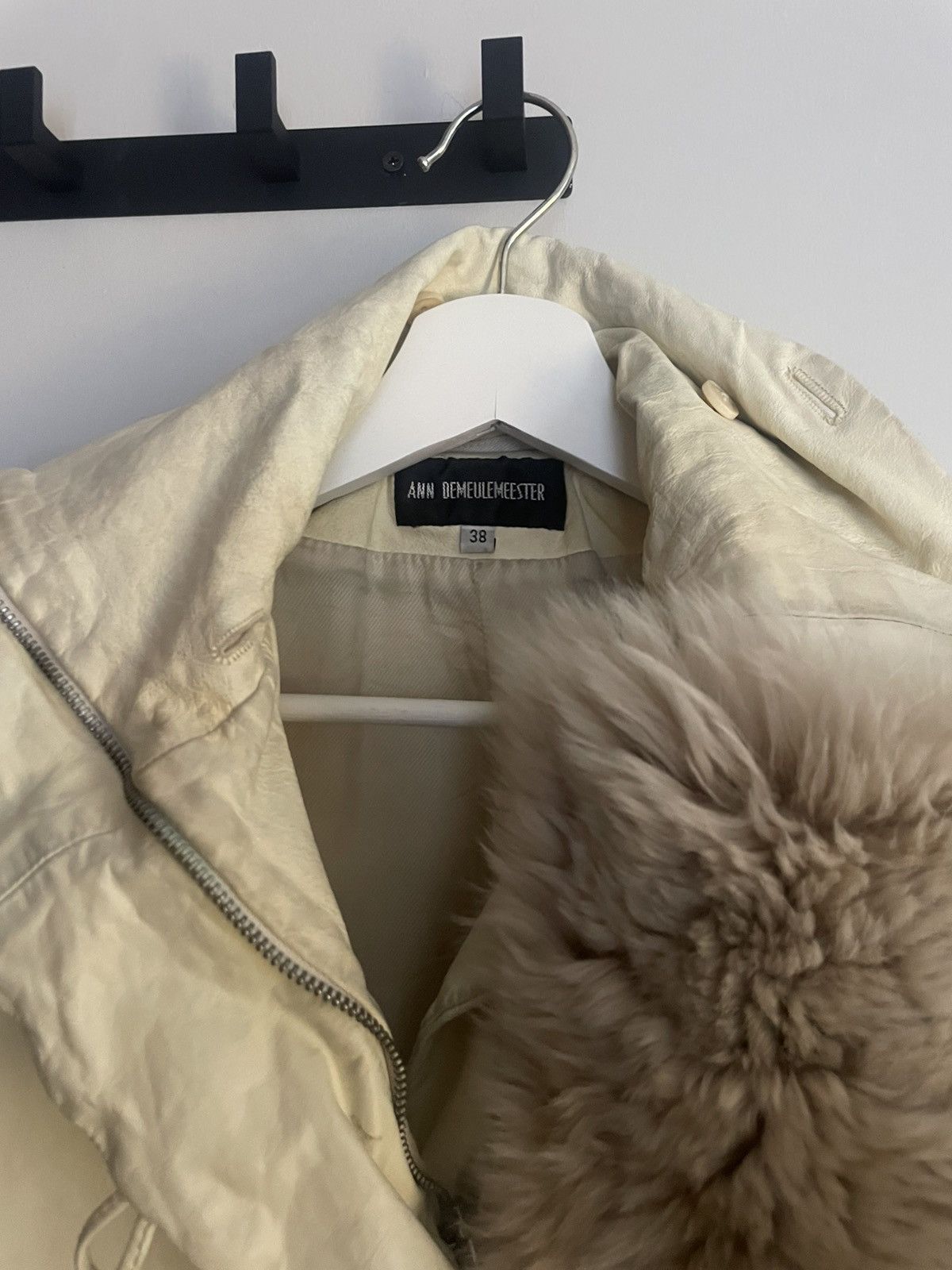 Ann Demeulemeester AW05 Leather Jacket w/ Faux Fur Size S / US 4 / IT 40 - 2 Thumbnail