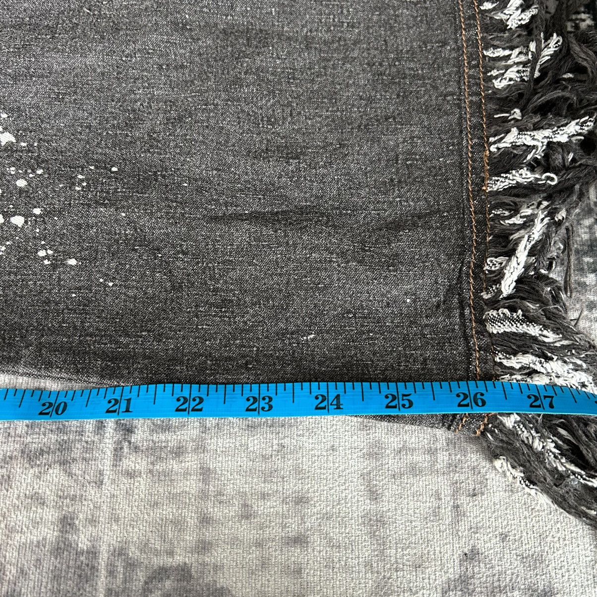 14th Addiction Flared Punk Style Painted Jeans Size US 29 - 19 Thumbnail