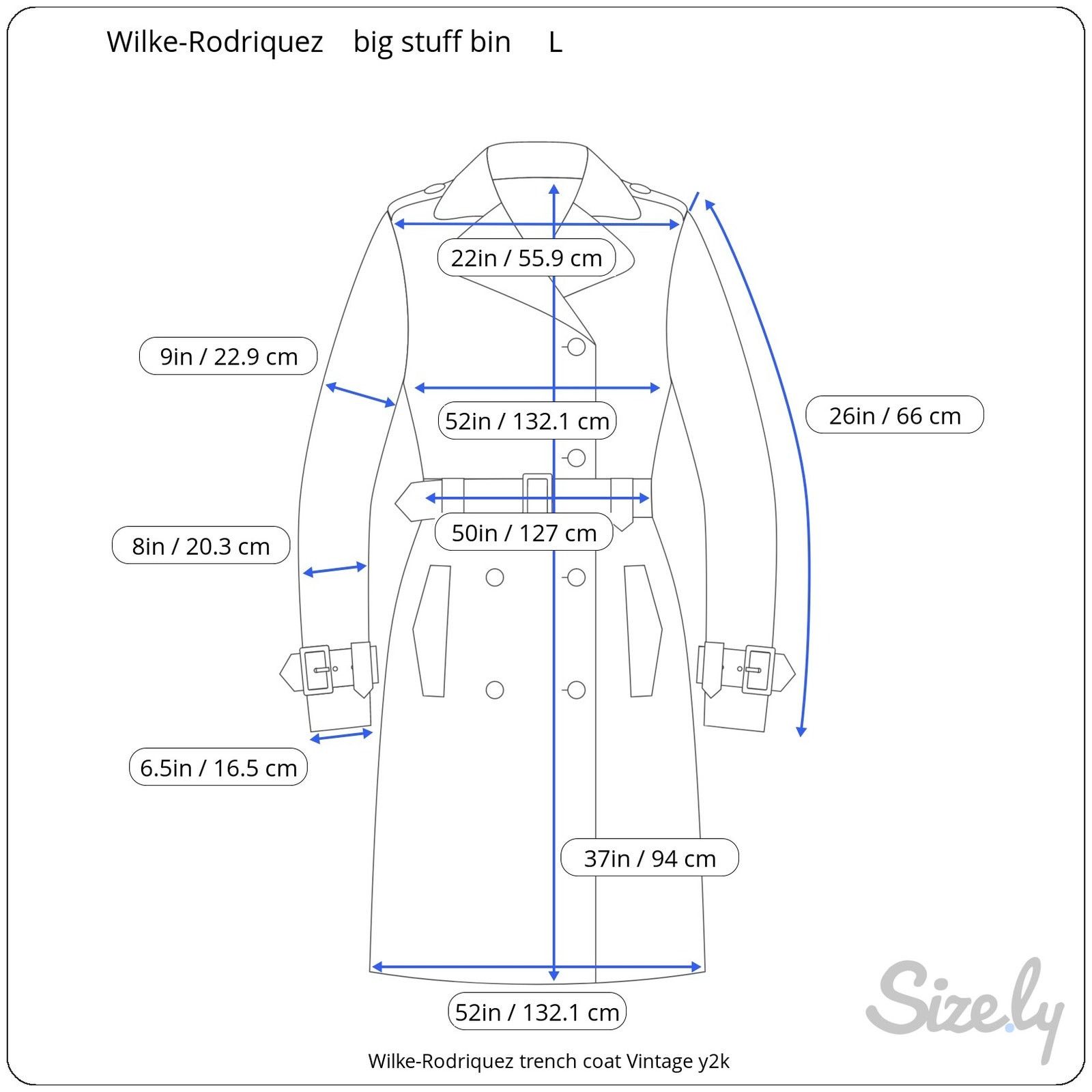 Vintage Wilke-Rodriquez trench coat Vintage y2k Size US L / EU 52-54 / 3 - 3 Thumbnail