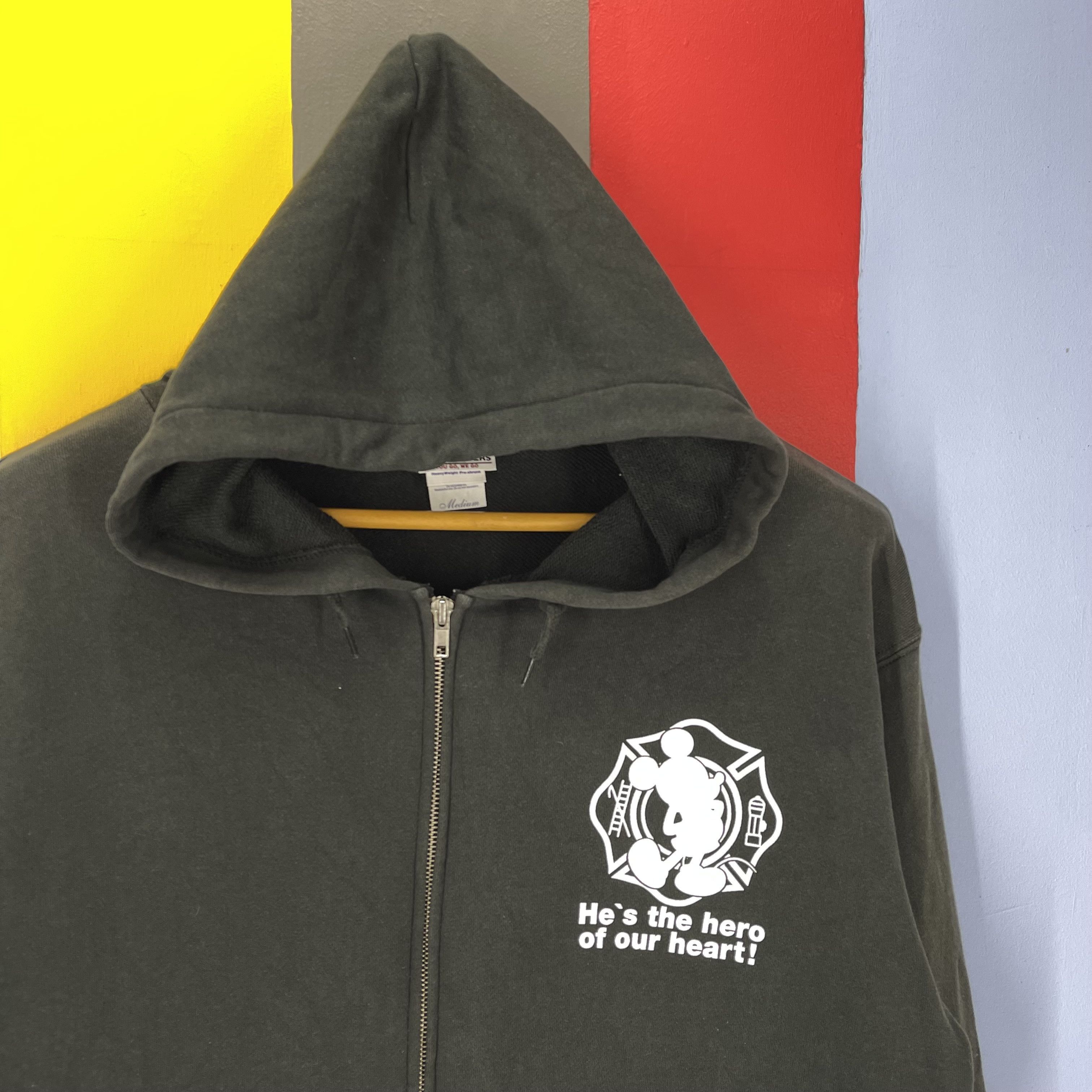 Disney MICKEY MOUSE x RESQUE SQUAD Zipper Hoodie #2053/15 Size US M / EU 48-50 / 2 - 4 Thumbnail